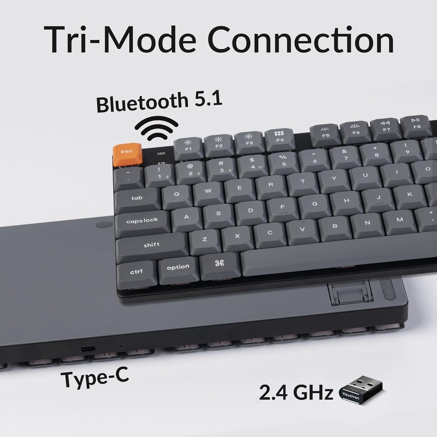 Teclado Mecánico Inalámbrico Keychron K13 Max TKL RGB