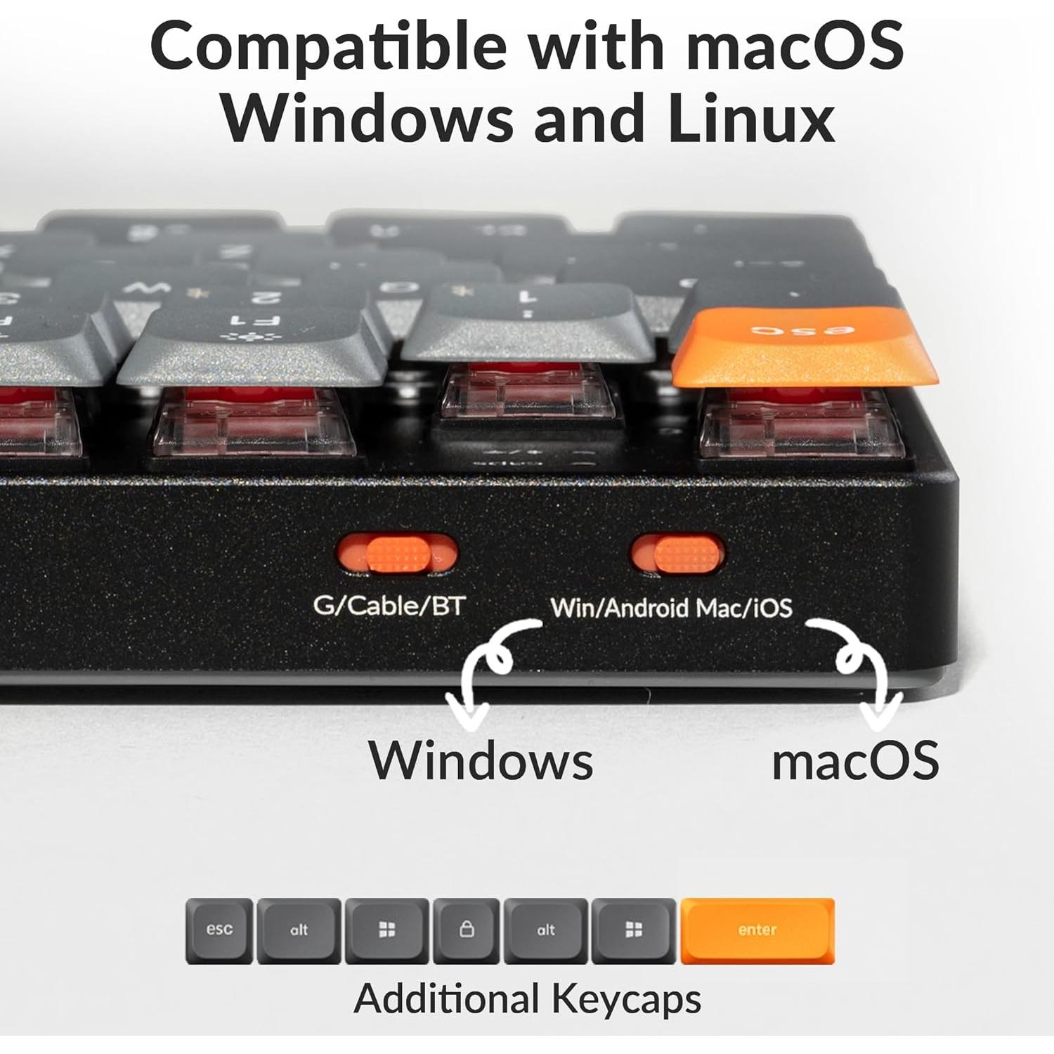 Teclado Mecánico Inalámbrico Keychron K13 Max TKL RGB