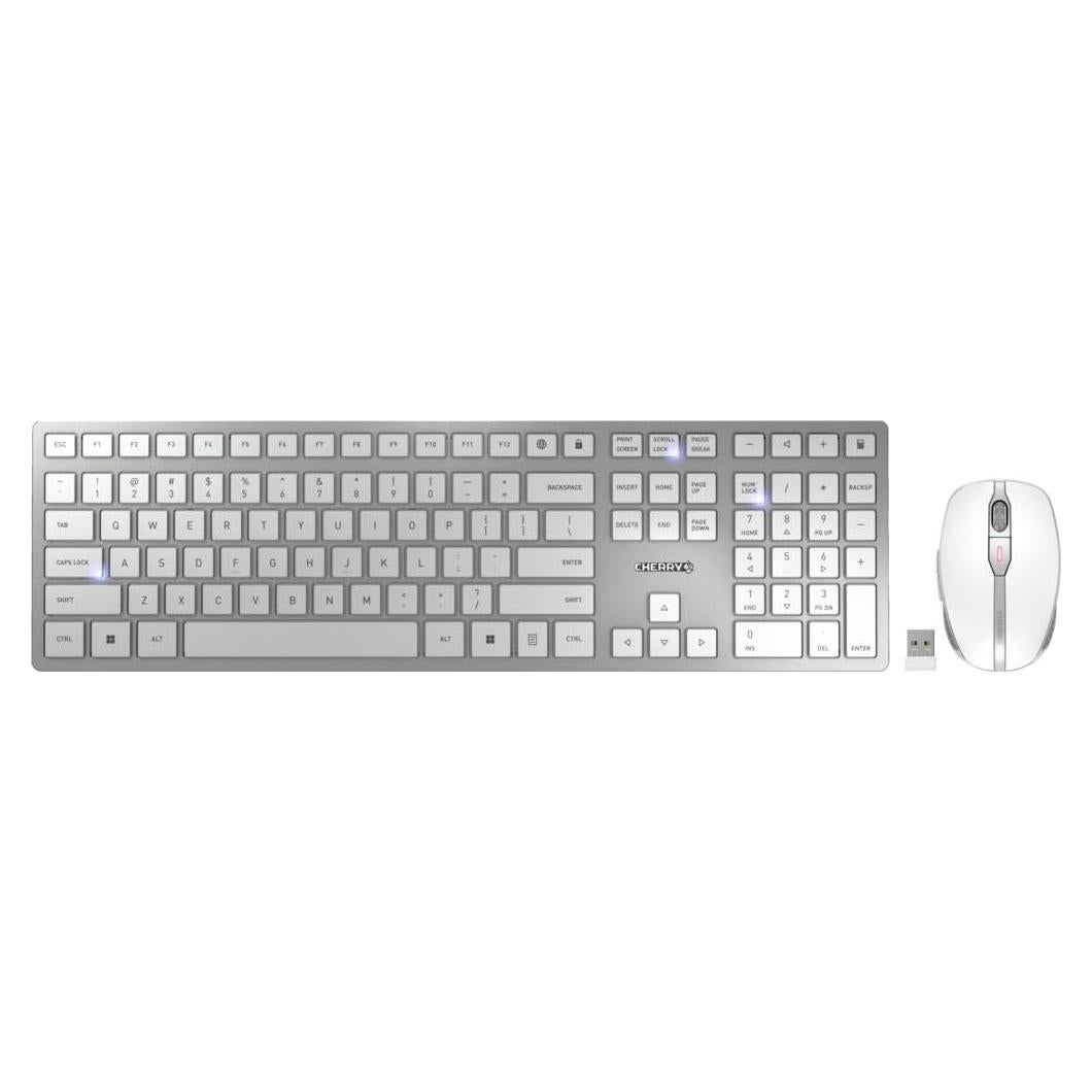 Juego de Teclado y Ratón Inalámbrico Cherry DW 9100 Slim Blanco