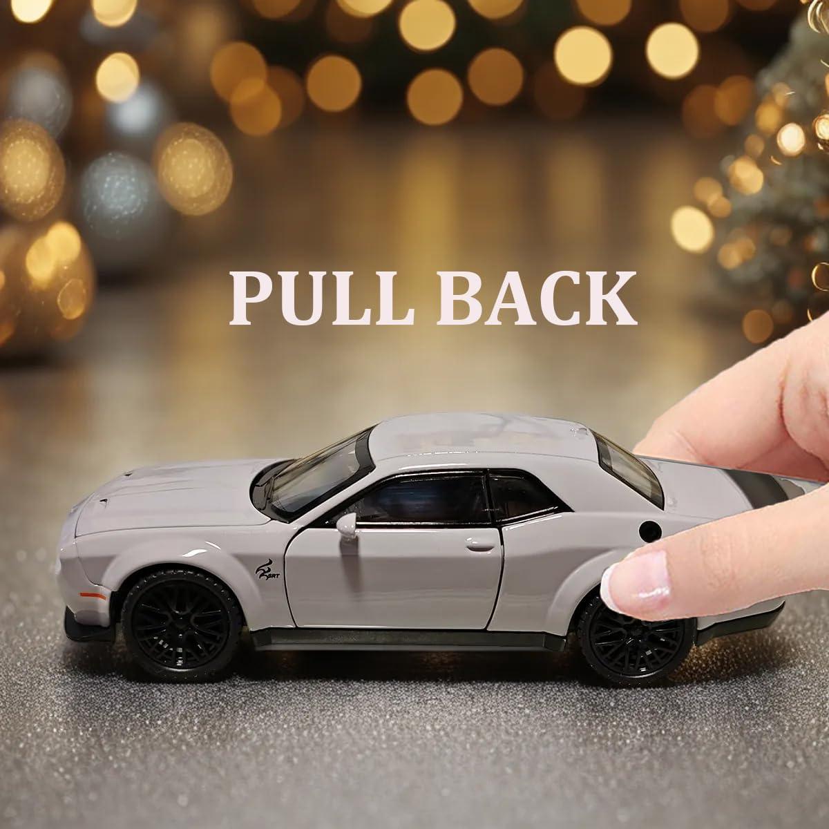 Coche de Juguete Dodge Challenger Hellcat 1:32 con Luz y Sonido