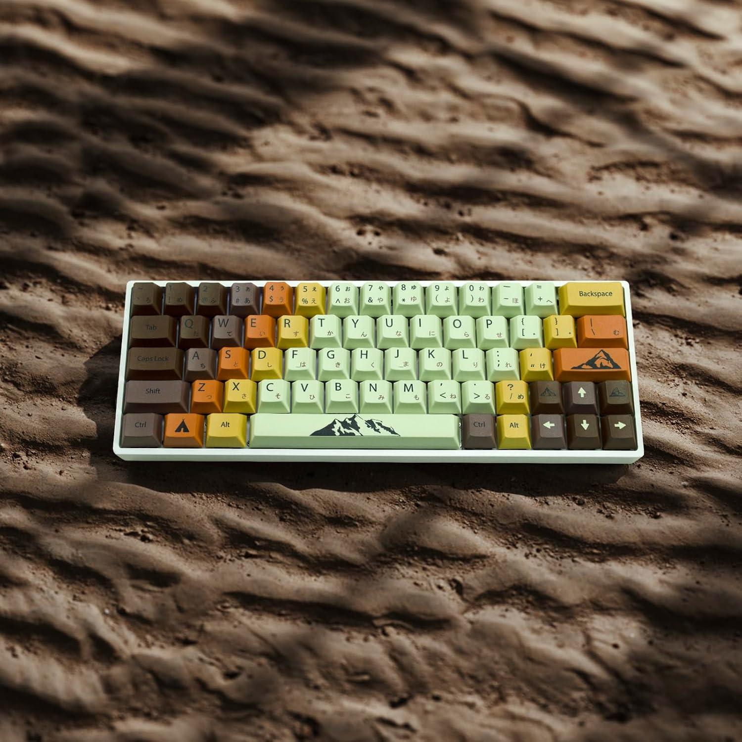 Conjunto de 104 Teclas PBT COTAIWA Amarillo Escalador