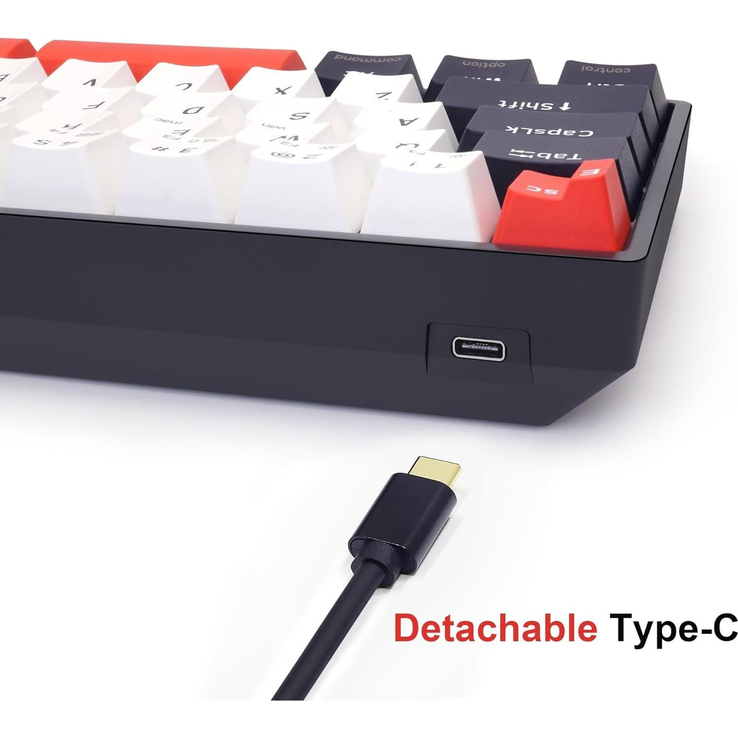 Teclado Mecánico Gaming Skyloong GK61 RGB KTT Marrón USB-C