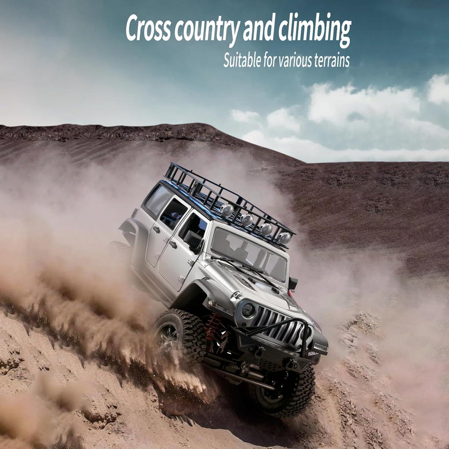 Coche RC GoolRC Crawler 1:12 4WD Todo Terreno con 2 Baterías