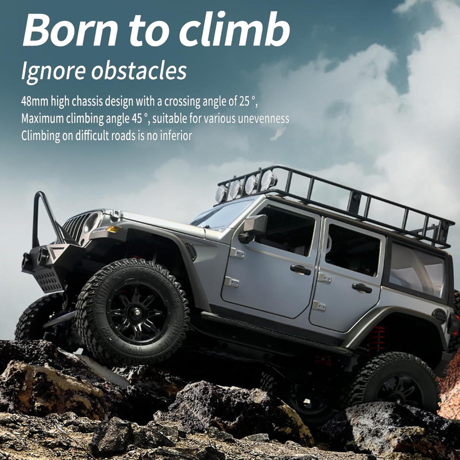 Coche RC GoolRC Crawler 1:12 4WD Todo Terreno con 2 Baterías