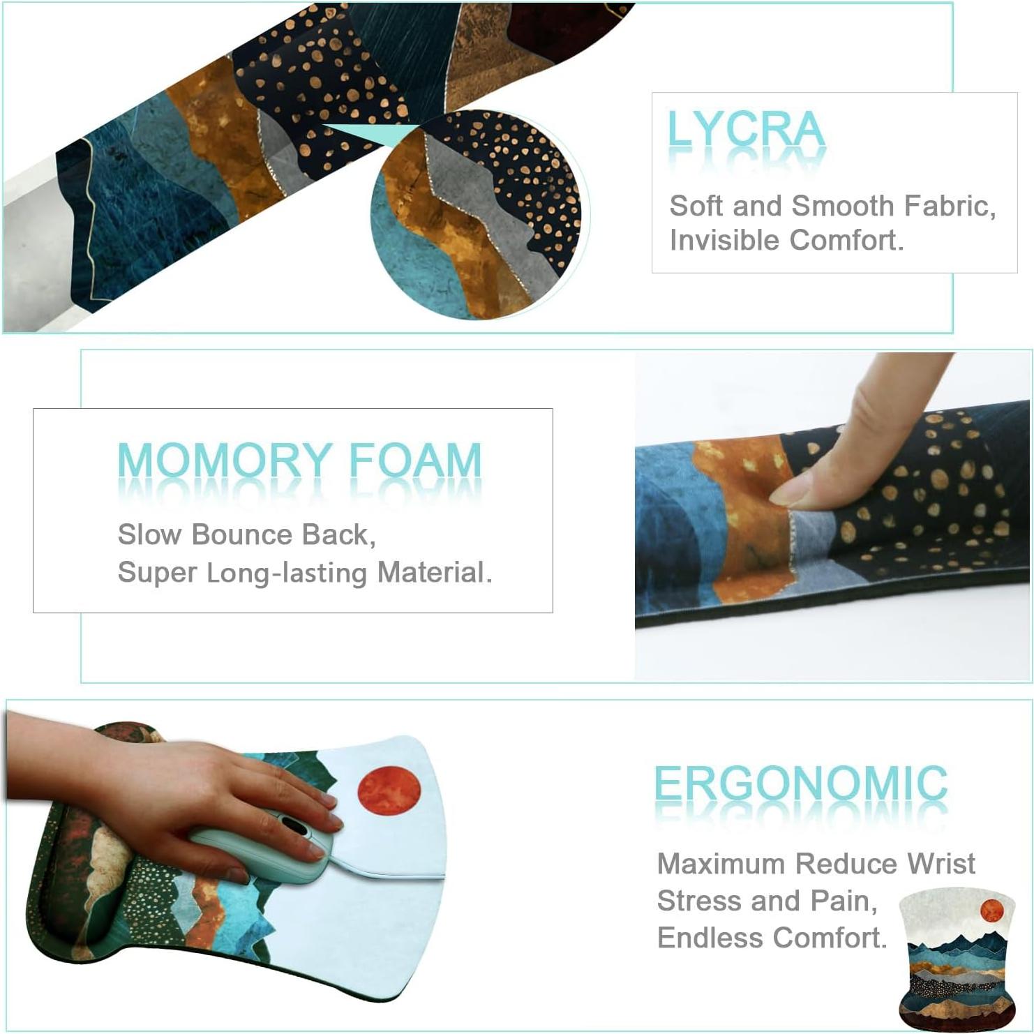 Set Almohadillas Ergonómicas L-SPOUTTO para Teclado y Ratón