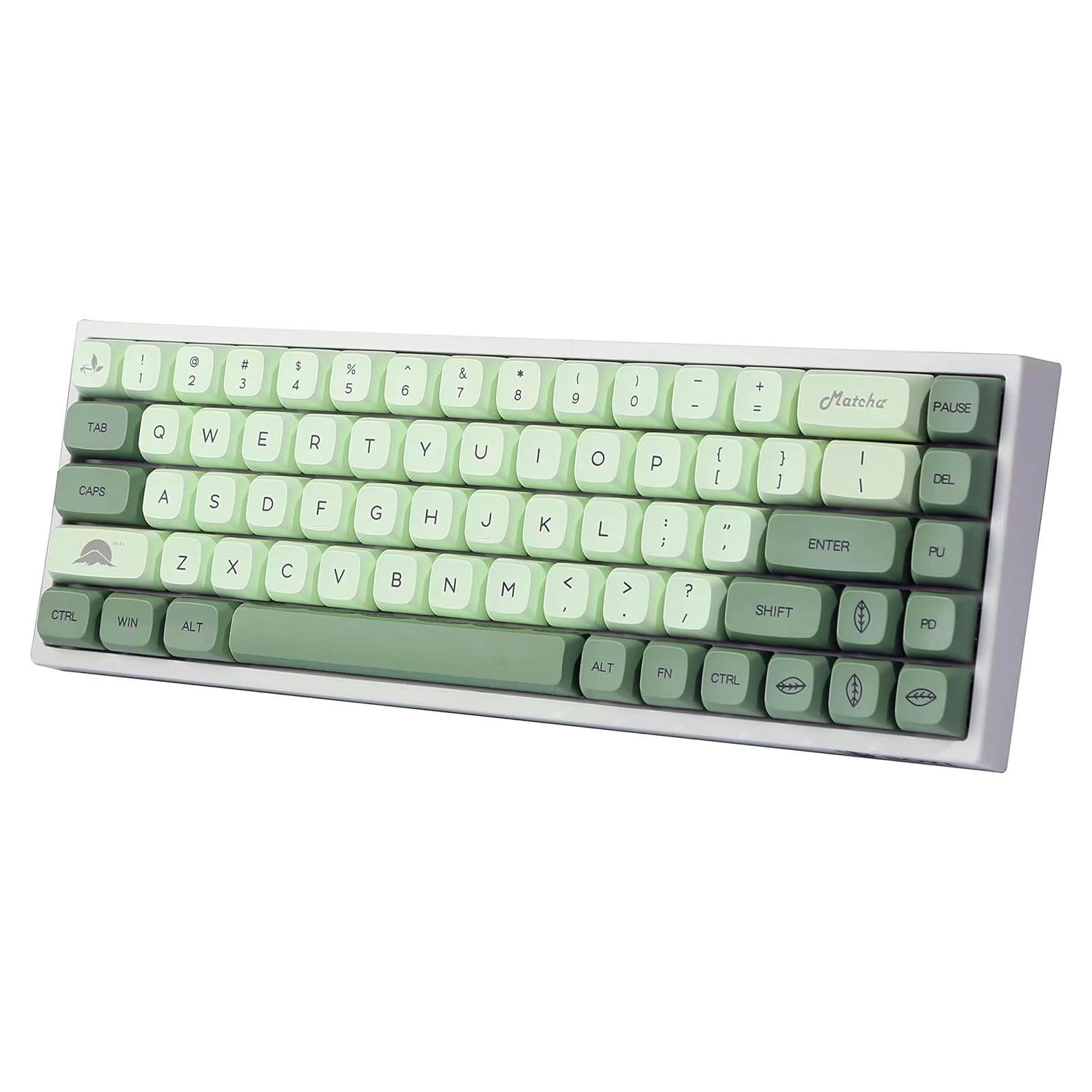 Conjunto de Teclas PBT Sublimadas BOYI Matcha 124 Teclas