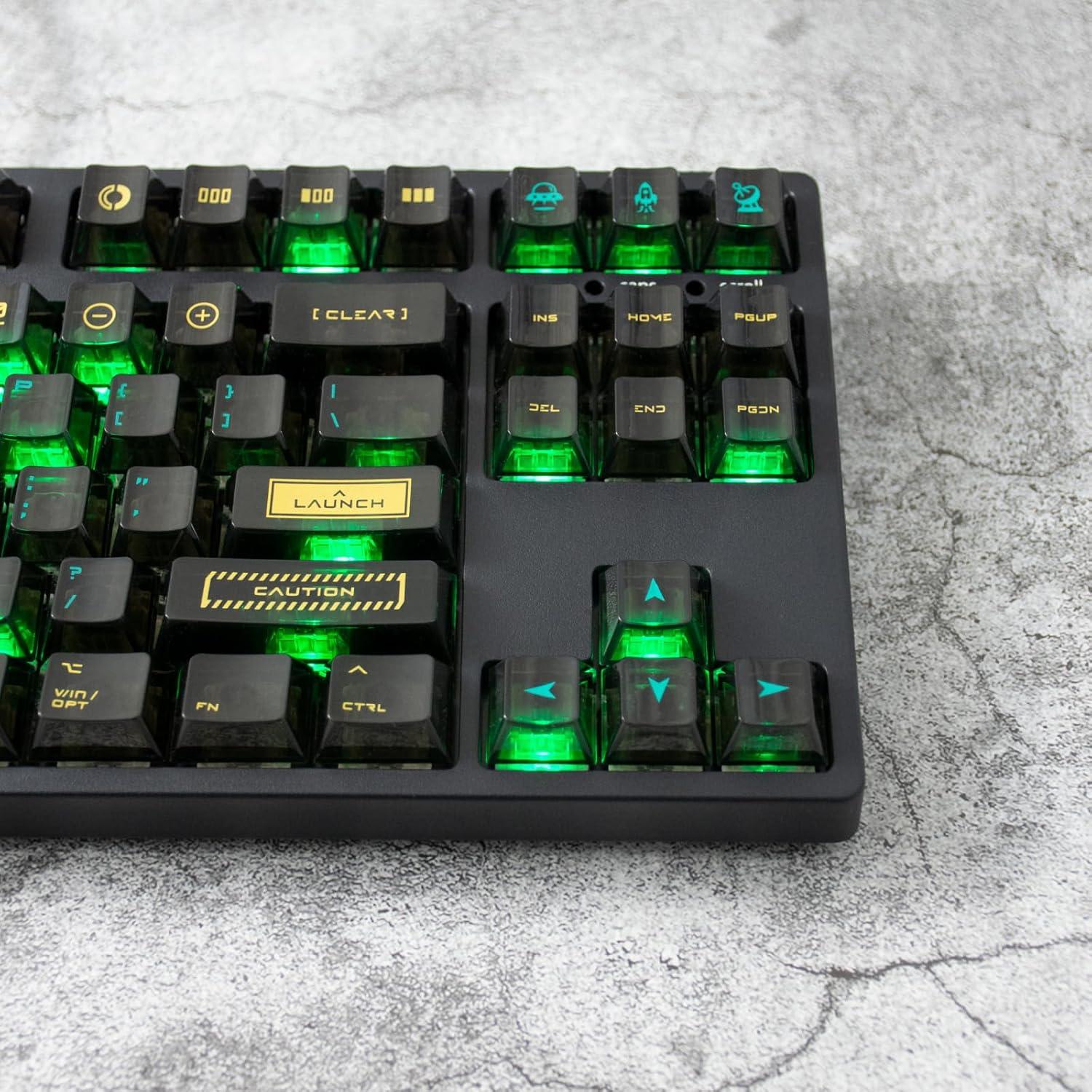 Conjunto de Teclas QKA KEEB RTO 95 Teclas Cherry PC Negro