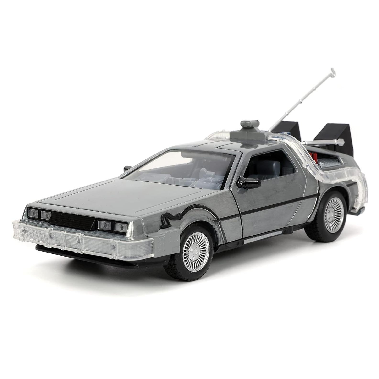 Coche Die-cast De Vuelta al Futuro 1:24 Jada Toys con Luz