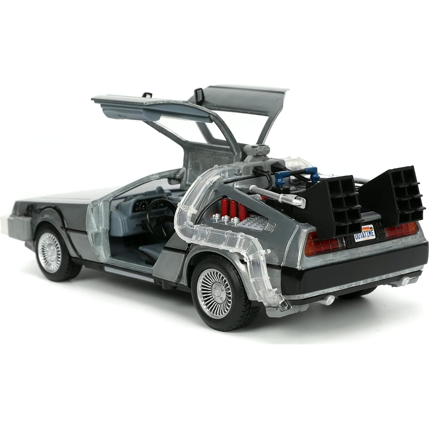 Coche Die-cast De Vuelta al Futuro 1:24 Jada Toys con Luz