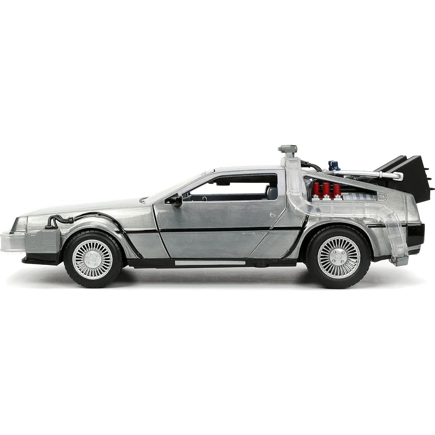Coche Die-cast De Vuelta al Futuro 1:24 Jada Toys con Luz