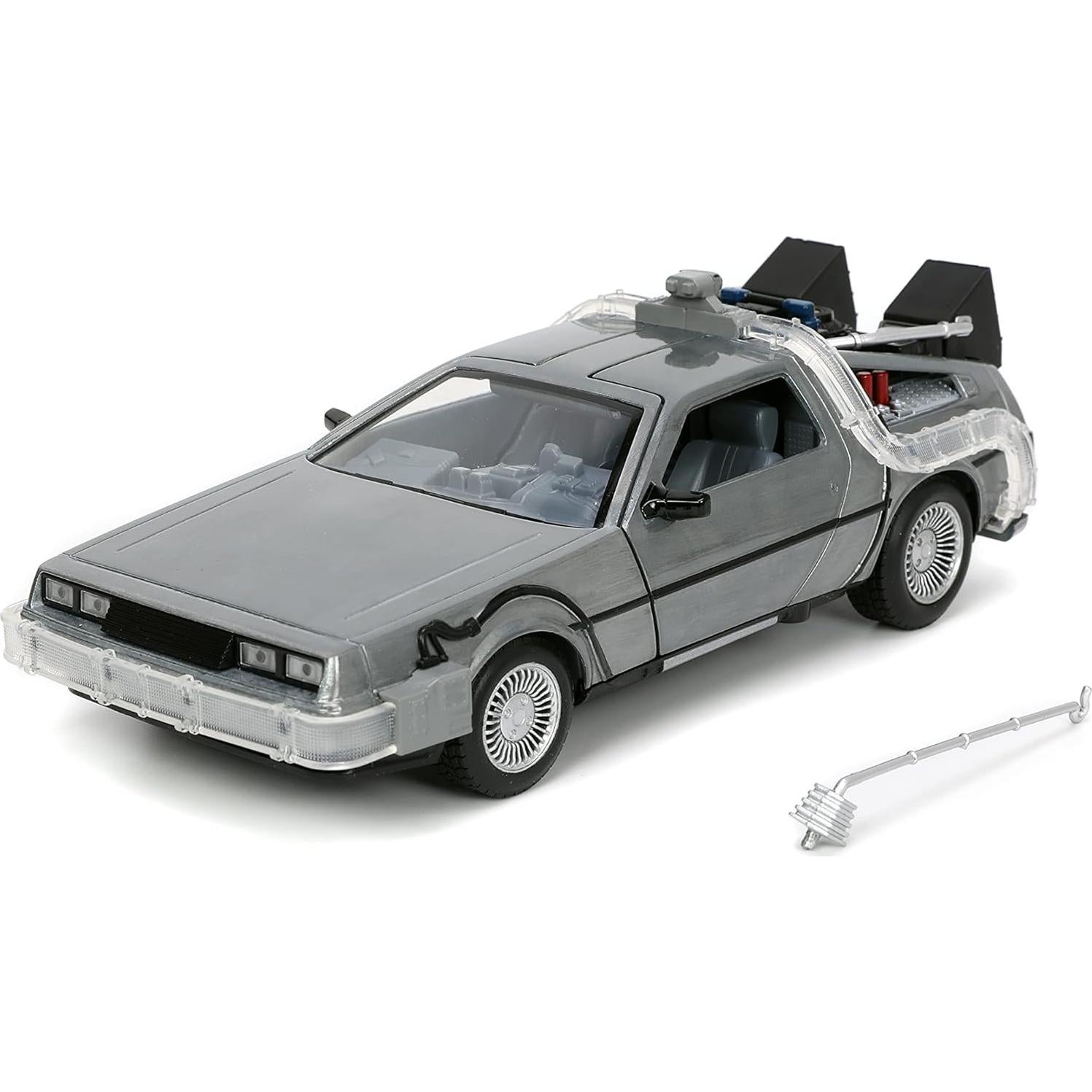 Coche Die-cast De Vuelta al Futuro 1:24 Jada Toys con Luz