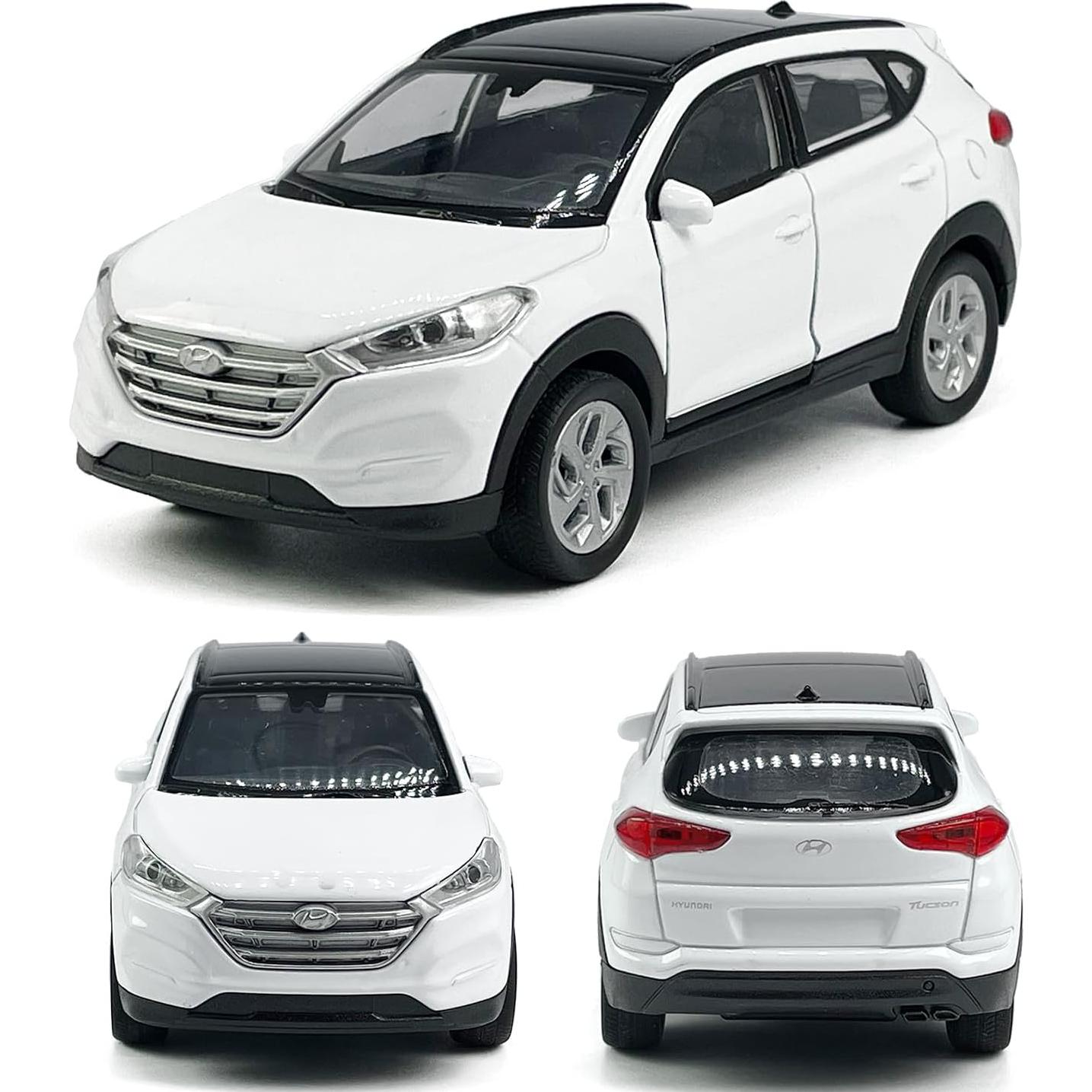 Coche de Juguete Hyundai Tucson 1:36 Metal Diecast Blanco