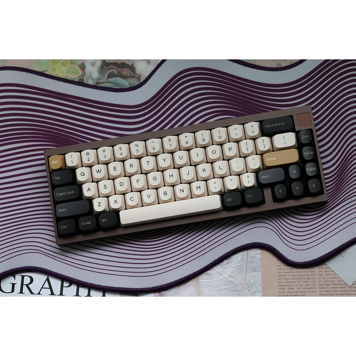 Conjunto de Teclas Mecánicas PBT Hyekit 172 Teclas Amarillo