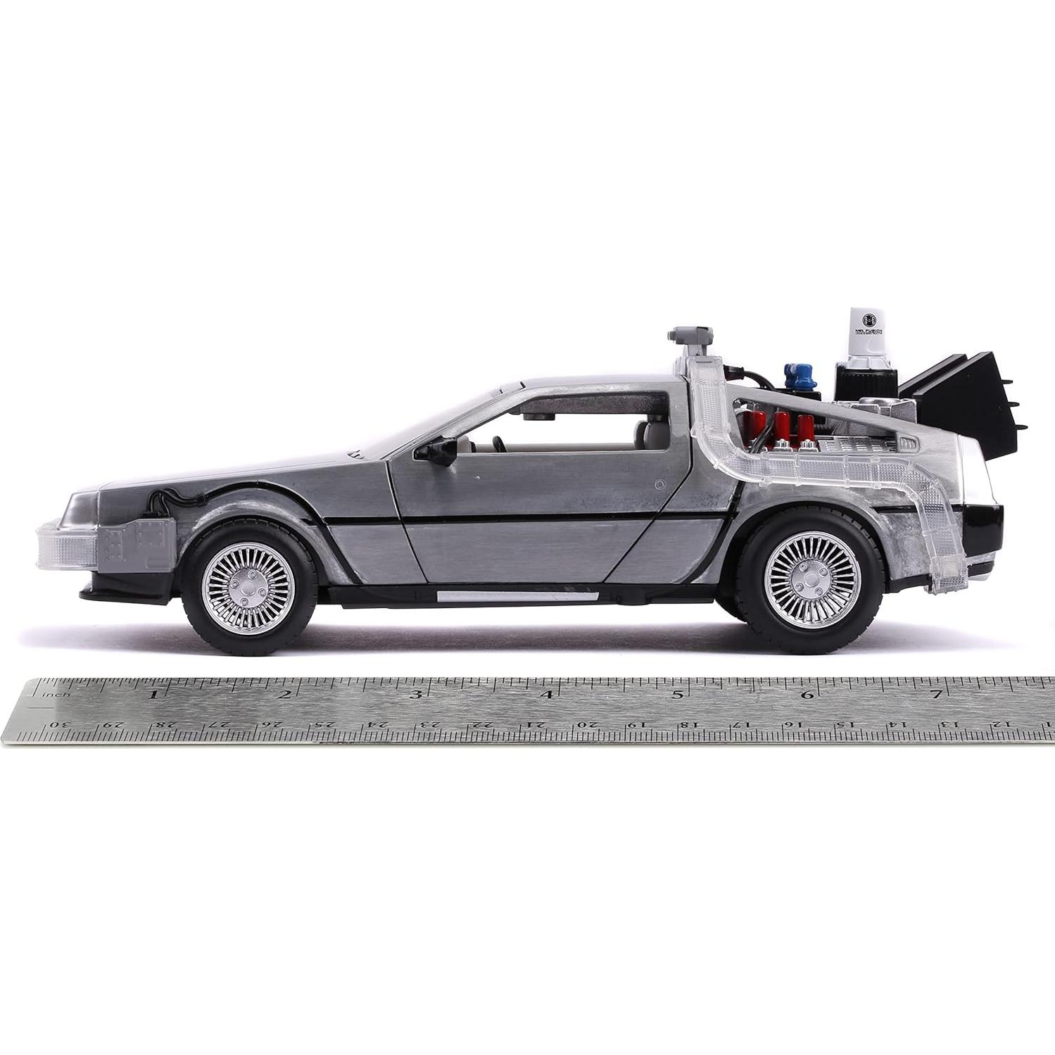 Juguete Diecast Jada 1:24 Máquina del Tiempo Regreso al Futuro