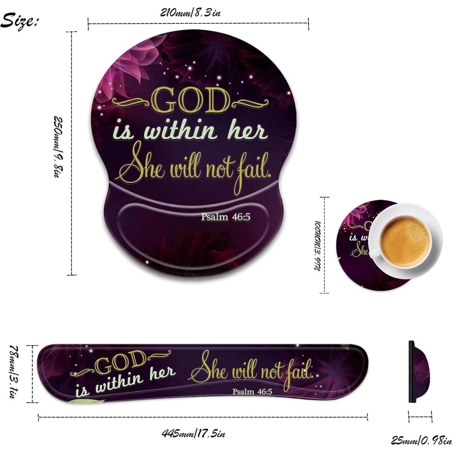 Juego de Almohadillas Ergonómicas CUISHAN para Teclado y Ratón