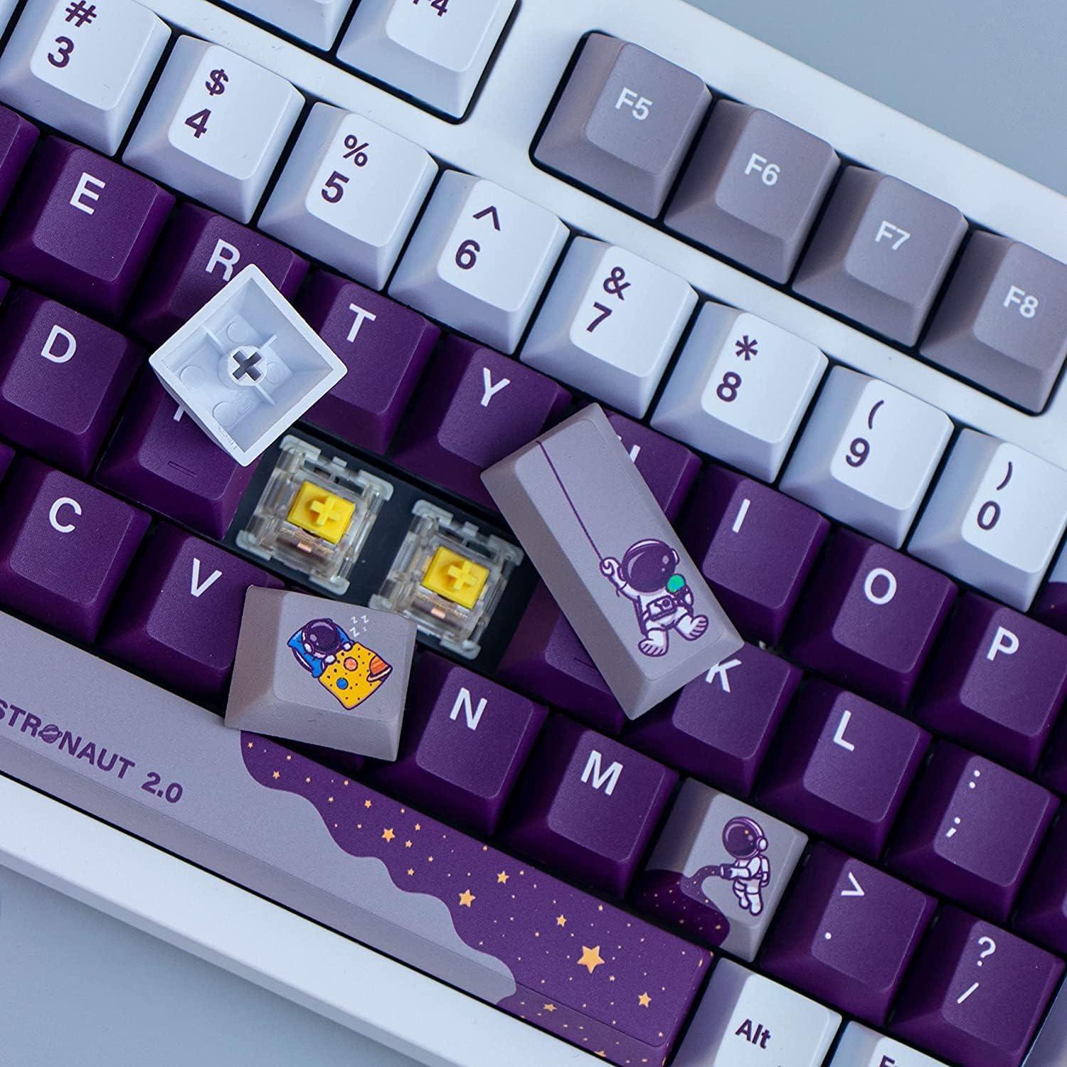 Teclado Mecánico PBT 143 Teclas Cherry Morado MICYFA