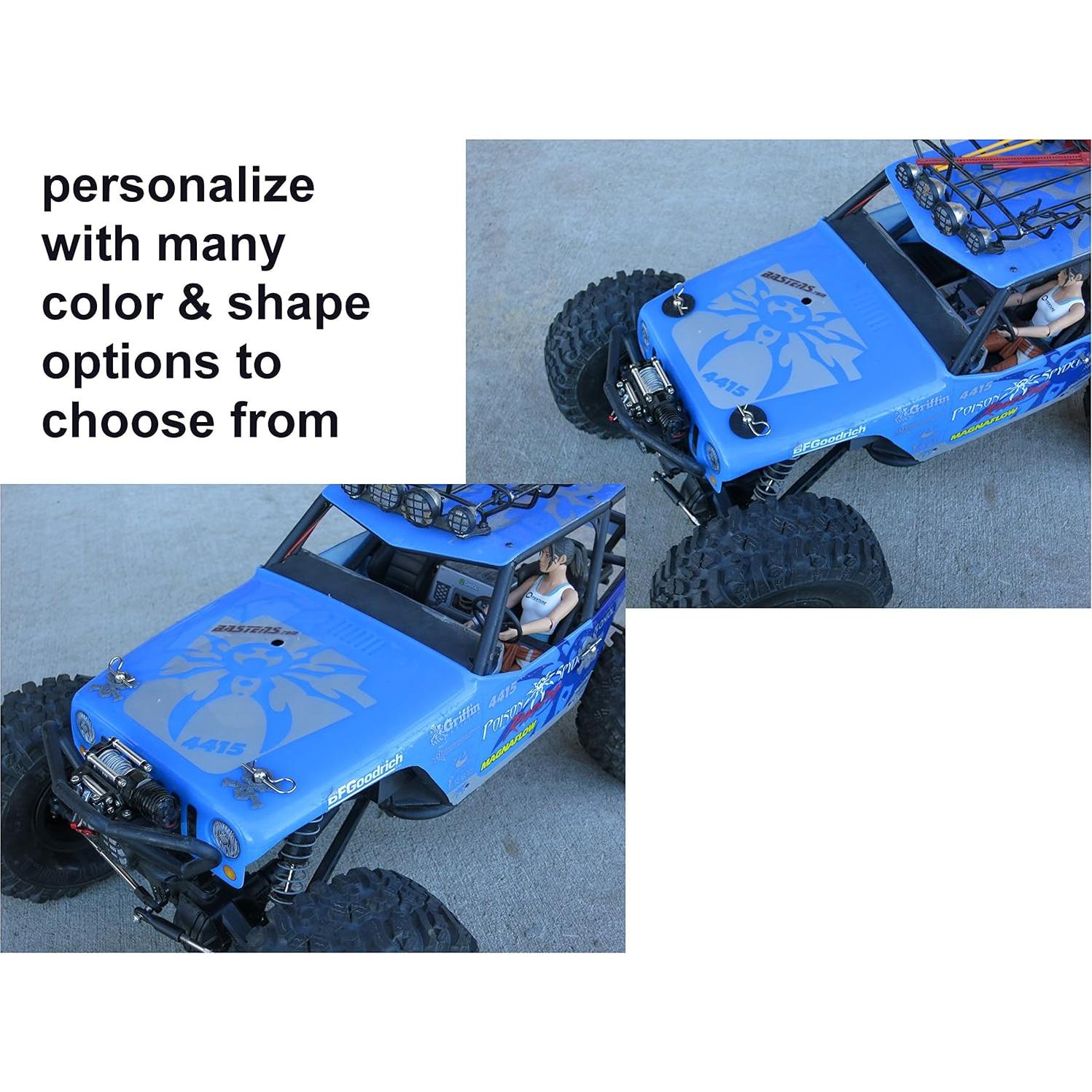 Arandelas Redondas Negras Bastens 8 Piezas para RC 1/10