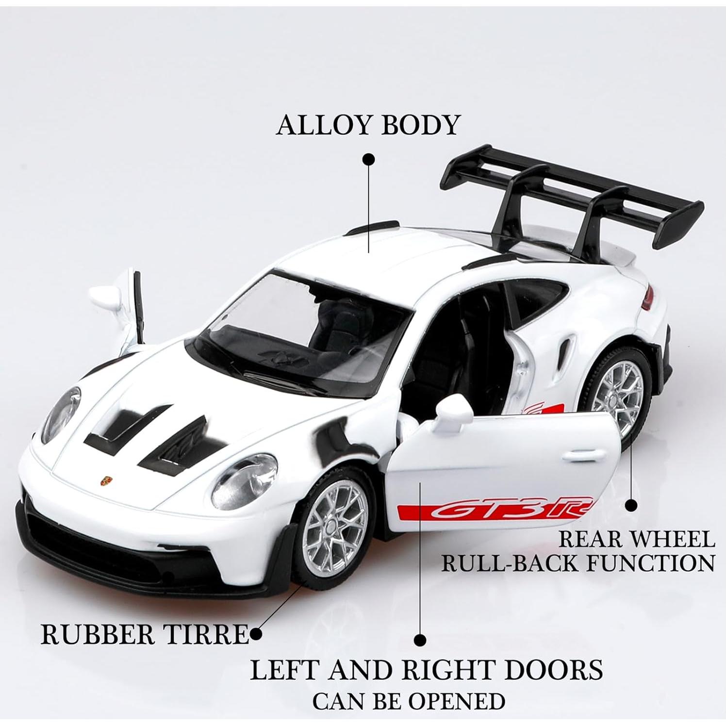 Coche de fundición Porsche 911 GT3 TOKAXI 1:36 retroceso