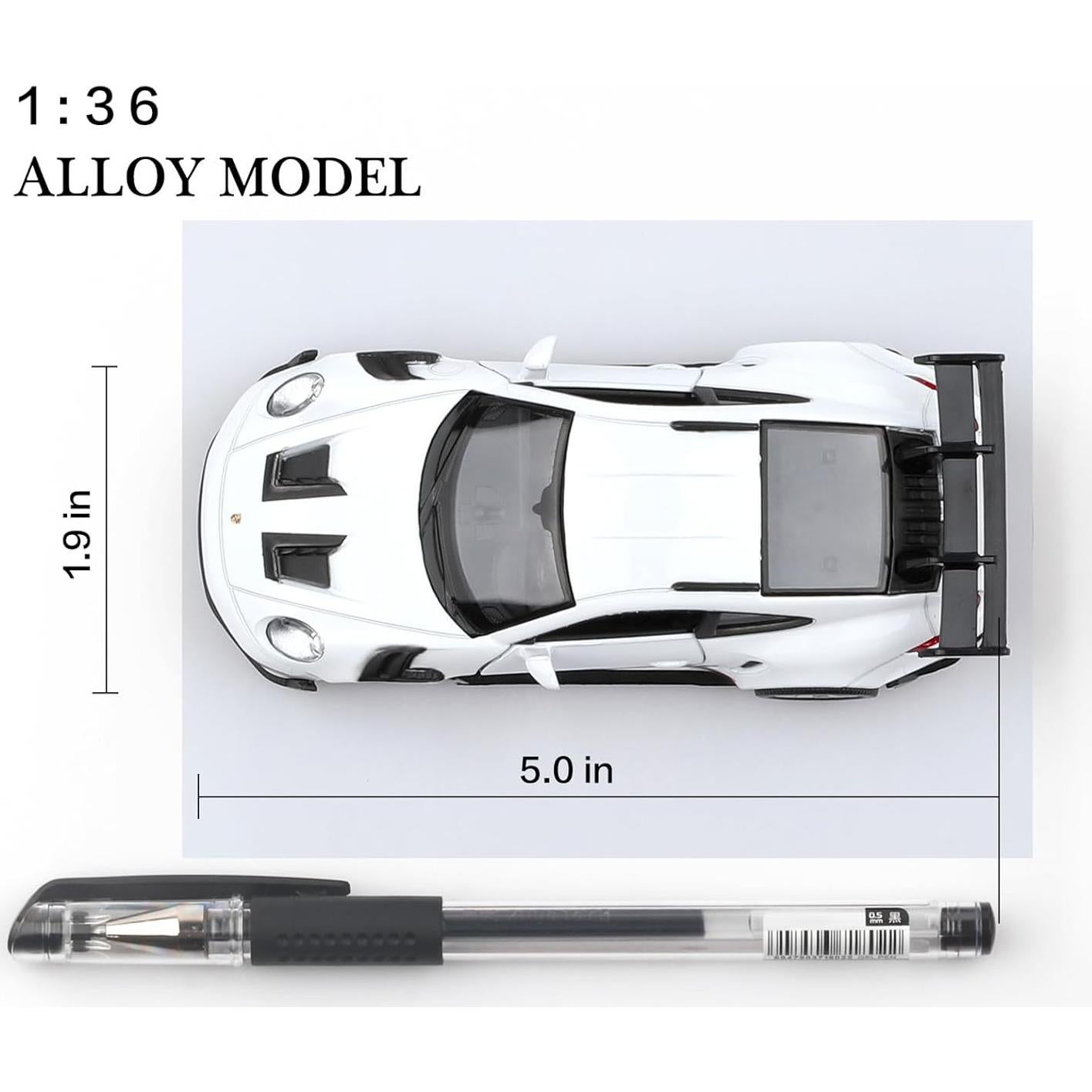 Coche de fundición Porsche 911 GT3 TOKAXI 1:36 retroceso