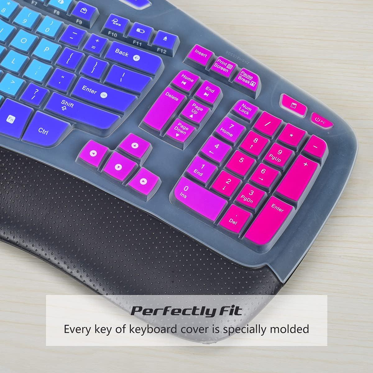 Cubierta de Teclado de Silicona iKammo para Logitech K350 MK550