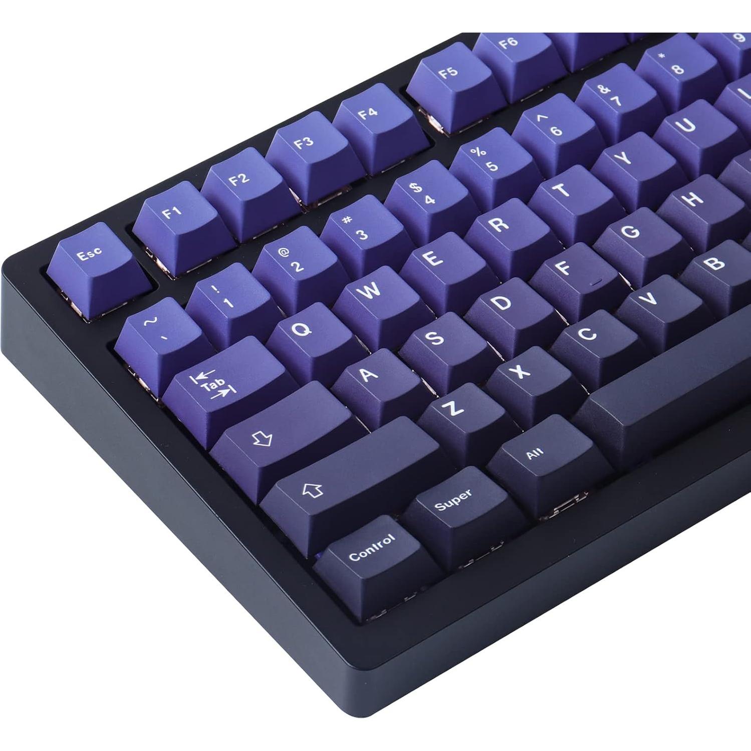 Conjunto de Teclas PBT Hyekit 126 Teclas Gradiente Púrpura