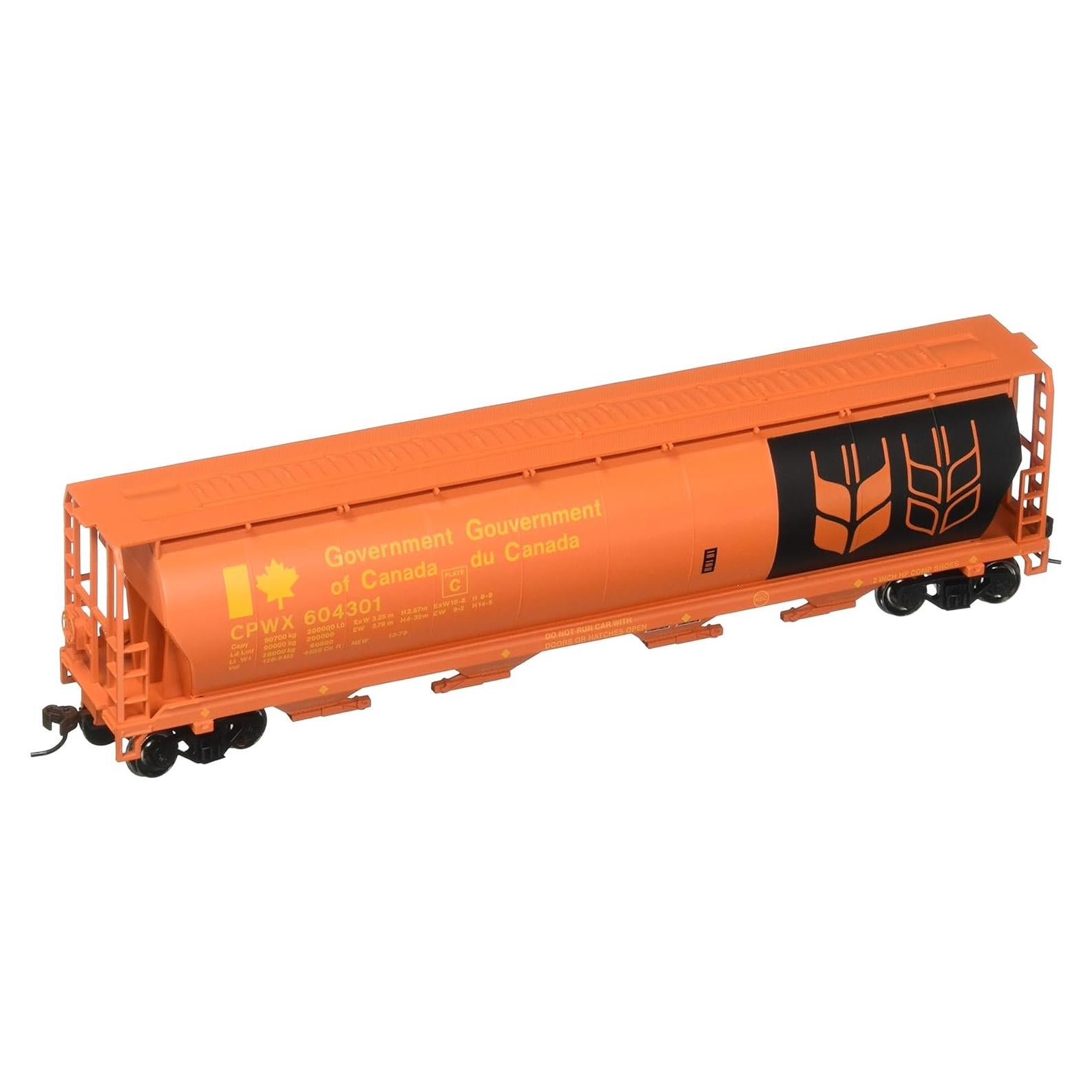 Vagón de Carga Cilíndrico de Grano Bachmann HO 4 Bahías