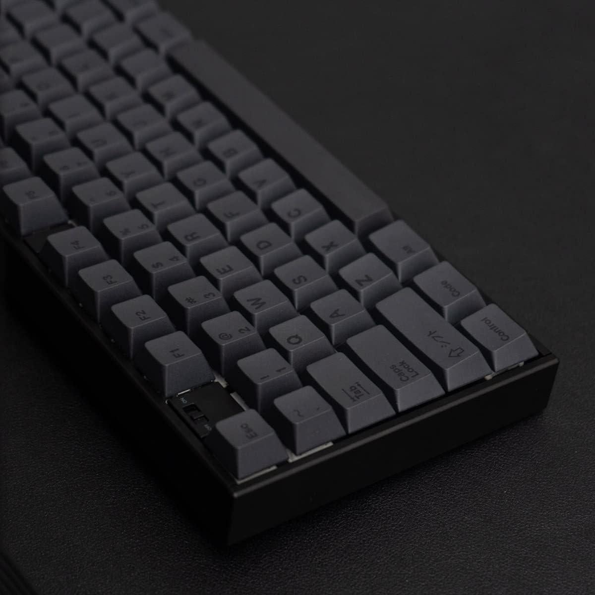 Juego de Teclas PBT 60% Gliging 142 Teclas DYE-Sub Negro