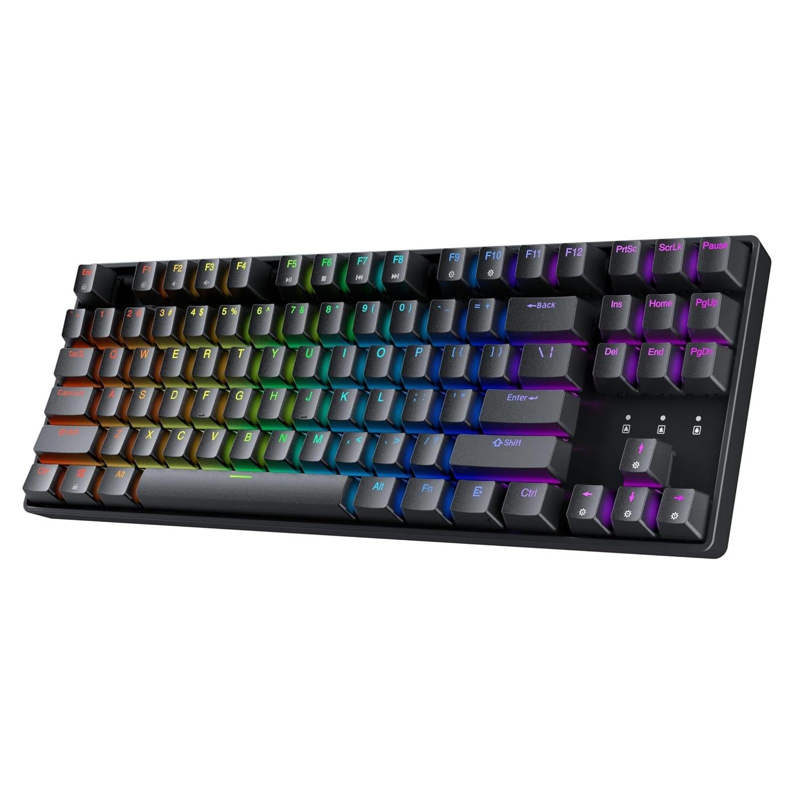 Teclado Mecánico Hotswap HK Gaming GK80 TKL RGB 87 Teclas