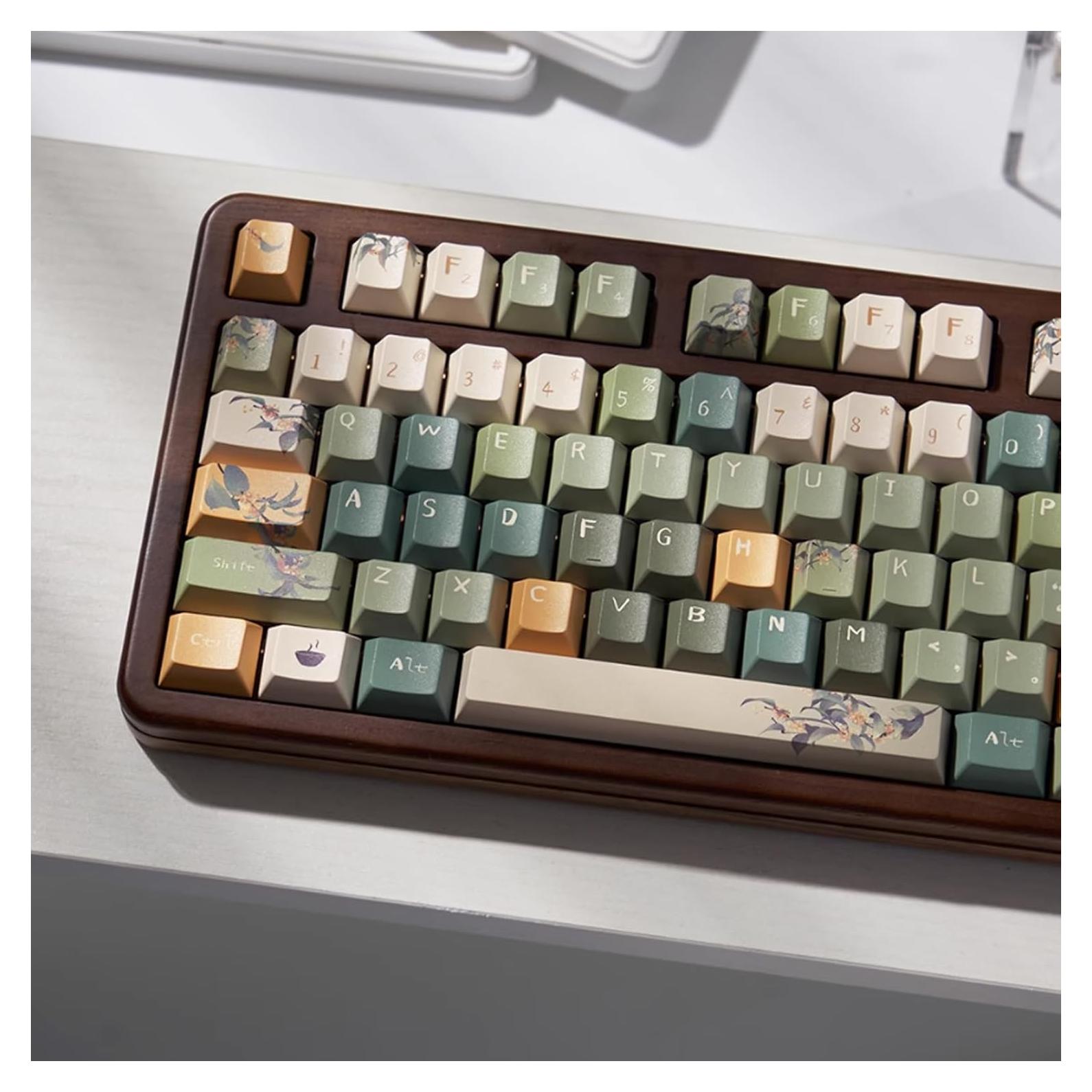 Juego de Teclas PBT Verde 152 Teclas Cherry MX Sumgsn
