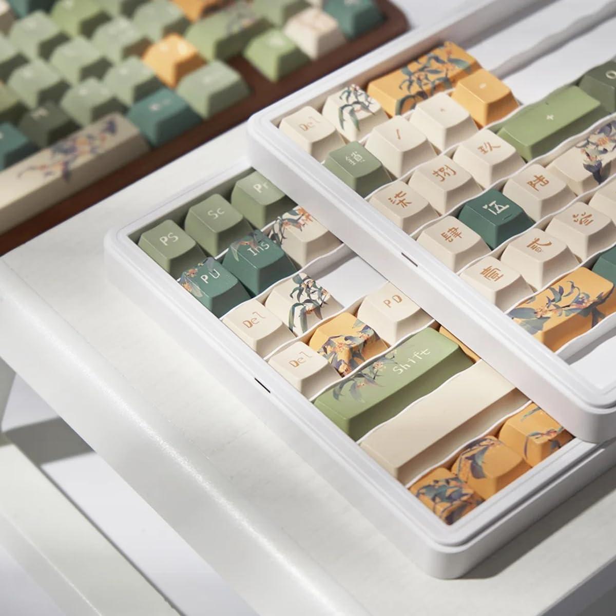 Juego de Teclas PBT Verde 152 Teclas Cherry MX Sumgsn