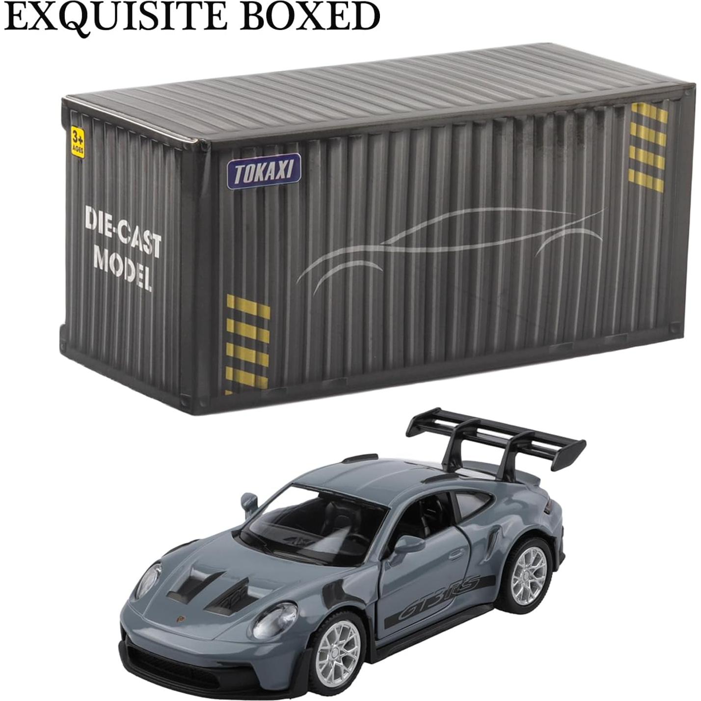 Modelo de coche de fundición Porsche 911 a escala 1/36 - TOKAXI