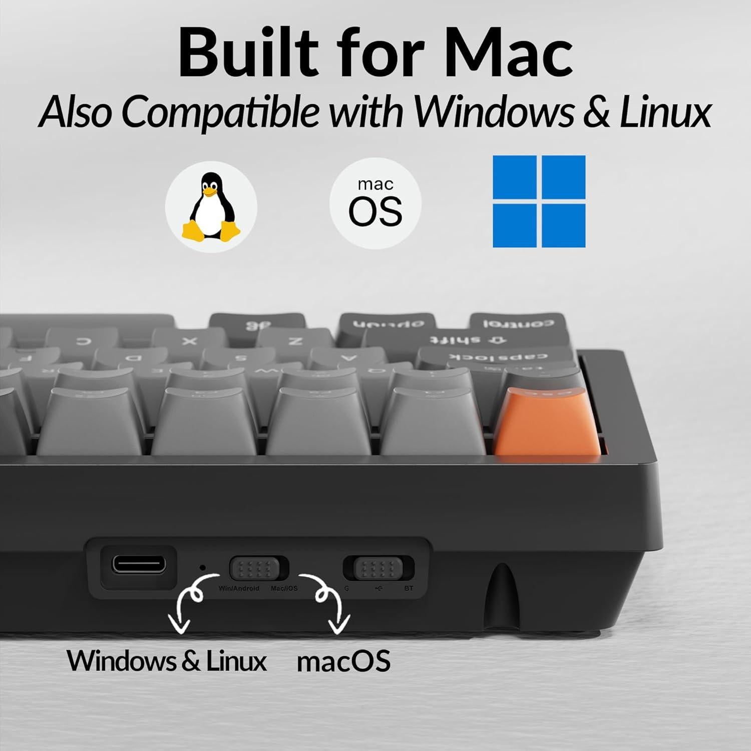 Teclado Mecánico Inalámbrico Keychron K4 Max 96% Retroiluminado