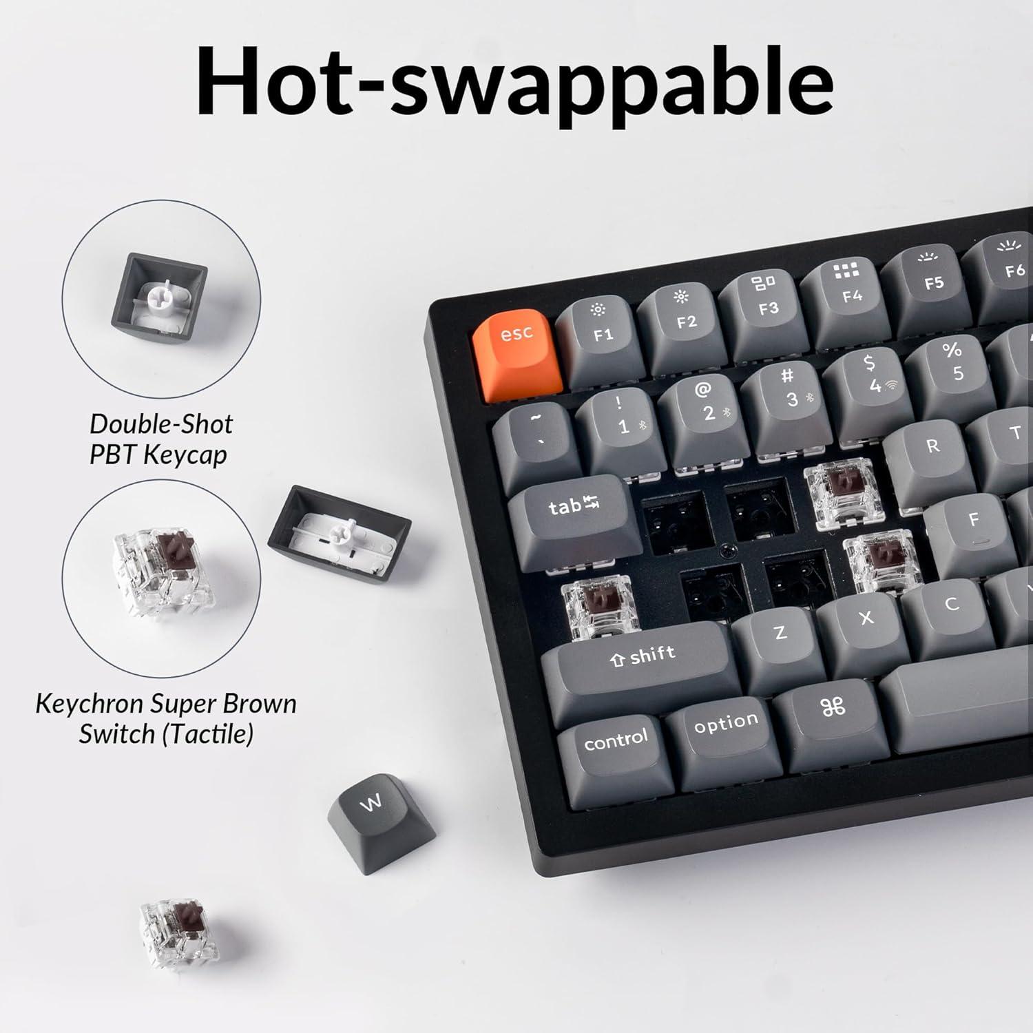 Teclado Mecánico Inalámbrico Keychron K4 Max 96% Retroiluminado