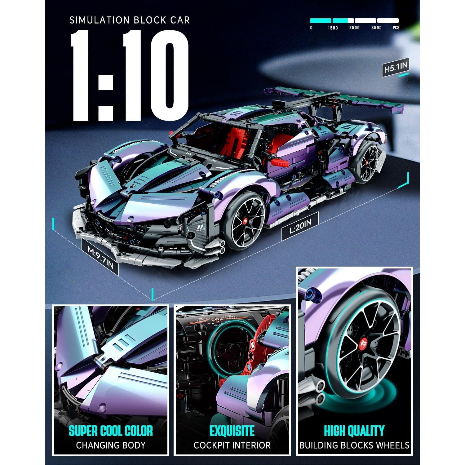 Kit de Construcción Auto Deportivo BAV 1:10 Control Remoto