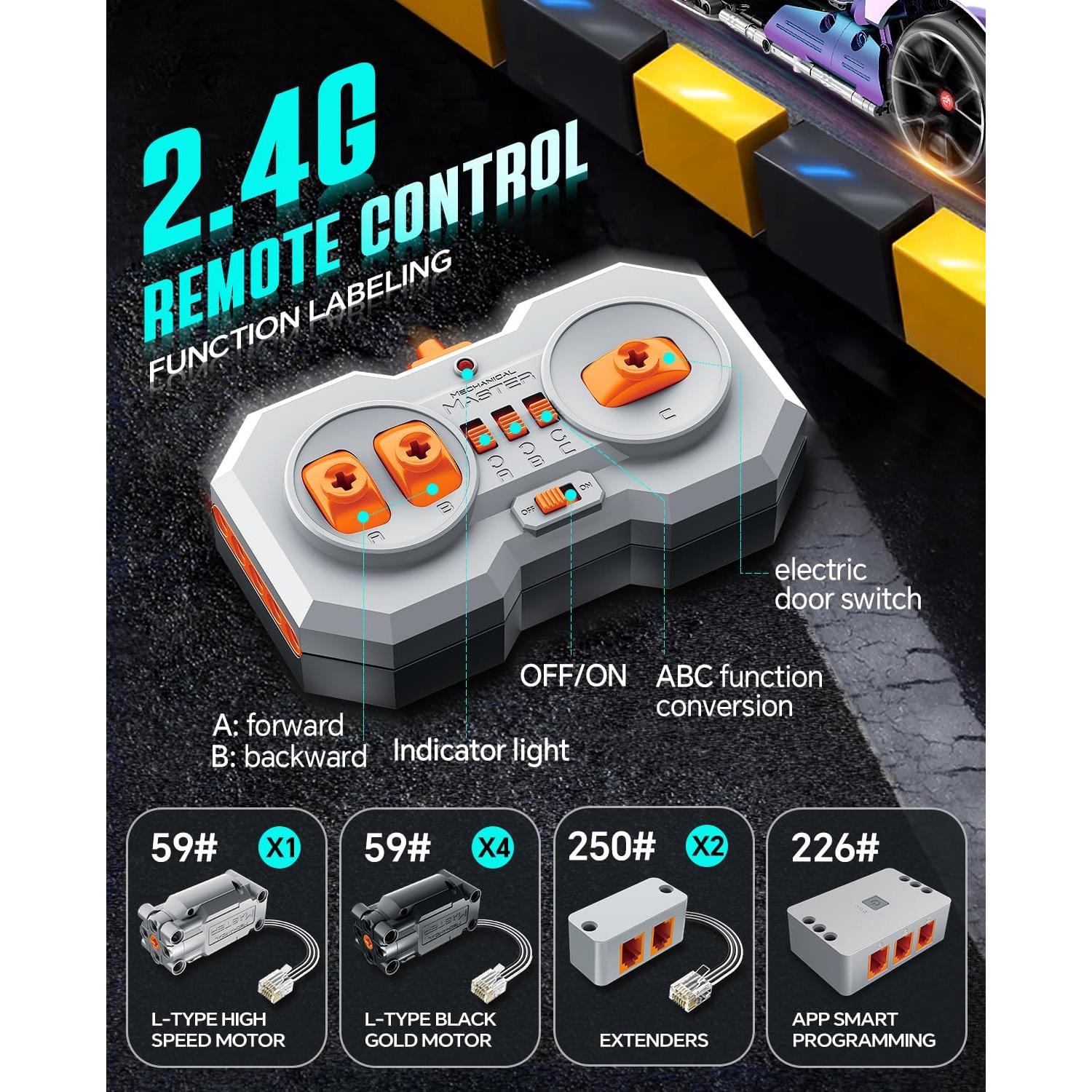 Kit de Construcción Auto Deportivo BAV 1:10 Control Remoto