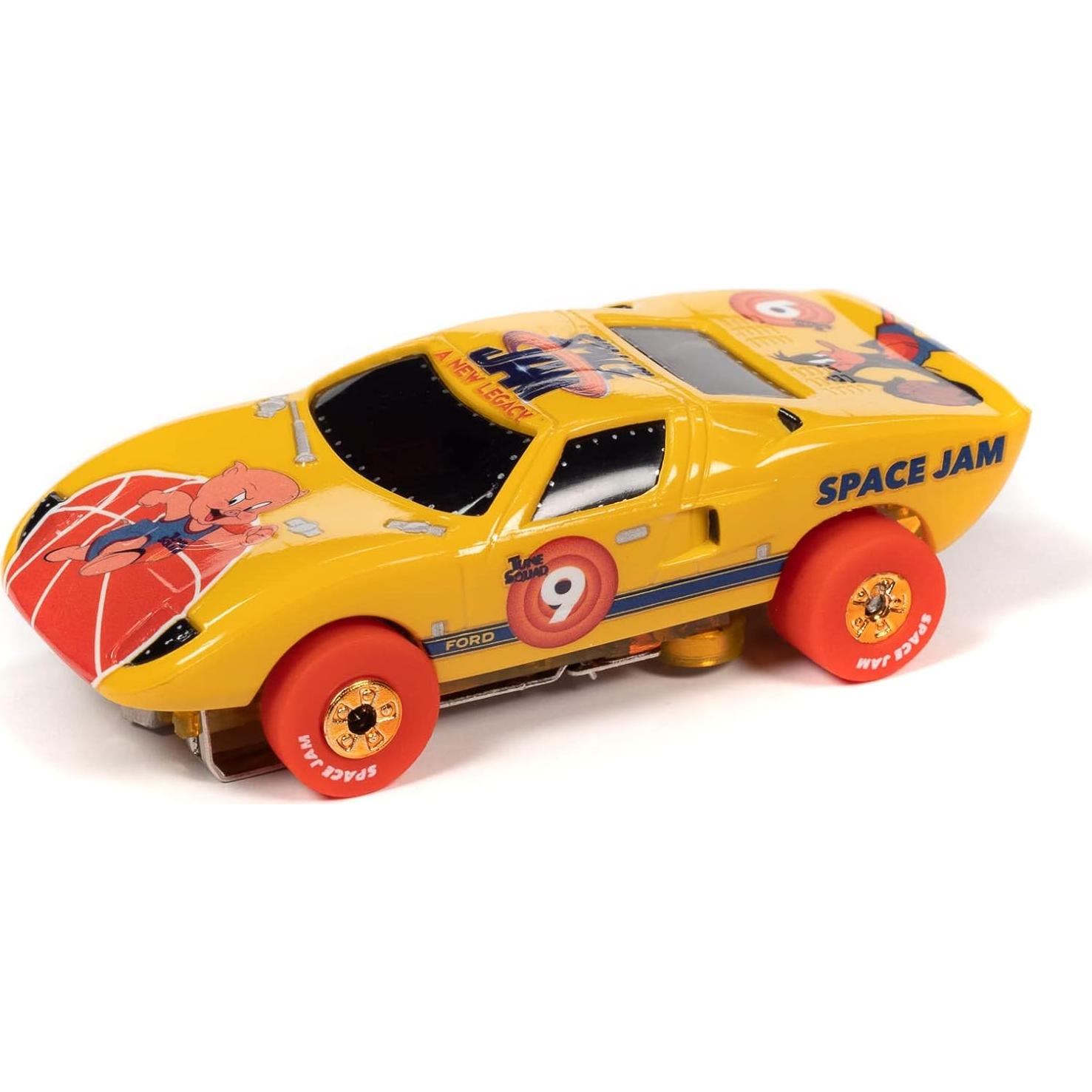 Coche de Slot Auto World Thunderjet 1966 Ford GT40 Escala 1:64