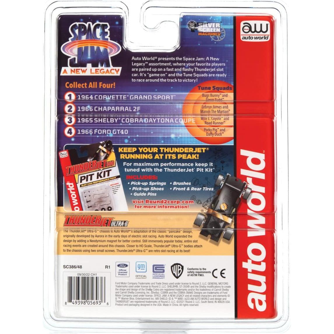 Coche de Slot Auto World Thunderjet 1966 Ford GT40 Escala 1:64