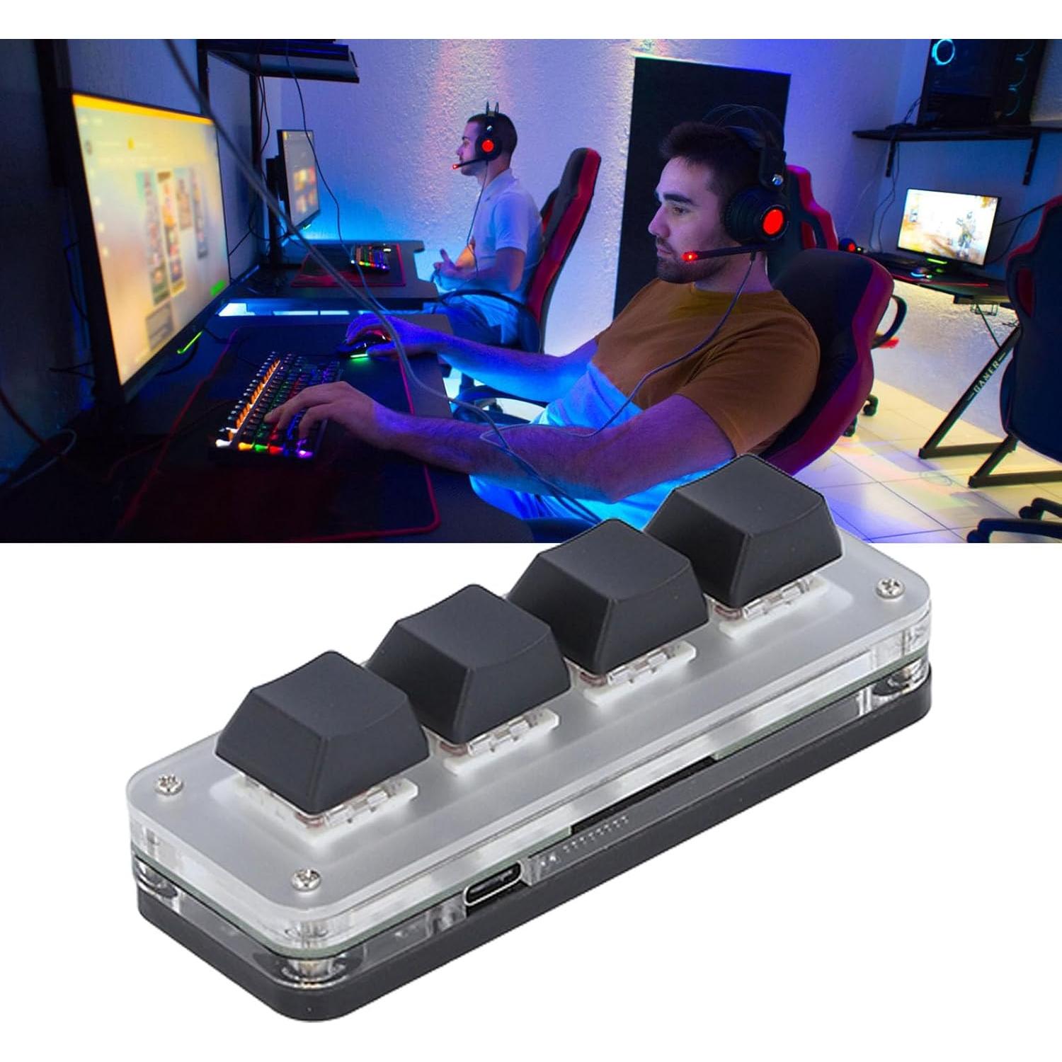 Teclado Mecánico Mini Walfront Red Switch USB C RGB Programable