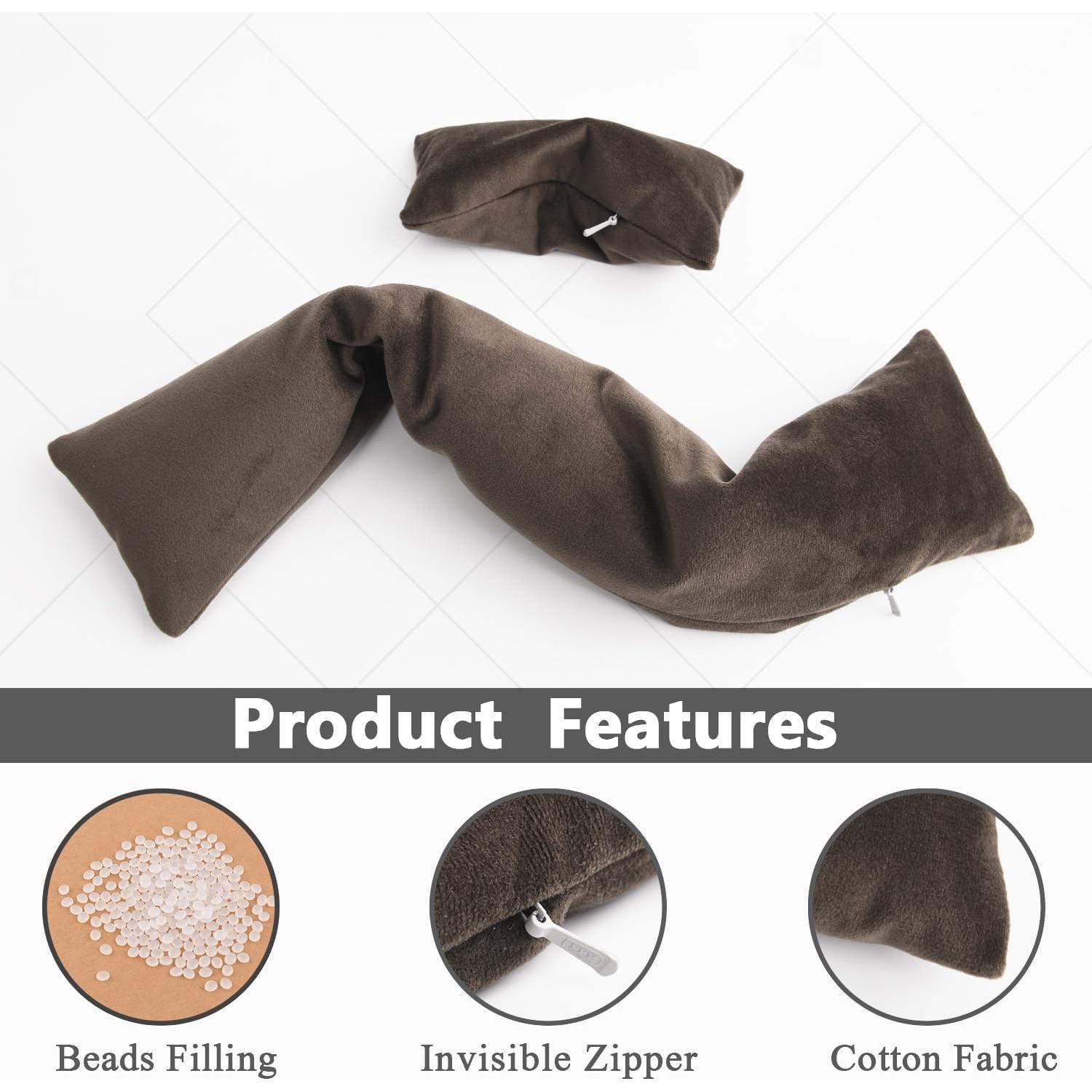 Juego de Reposamuñecas Ergonómico CandoCraft Marrón Oscuro