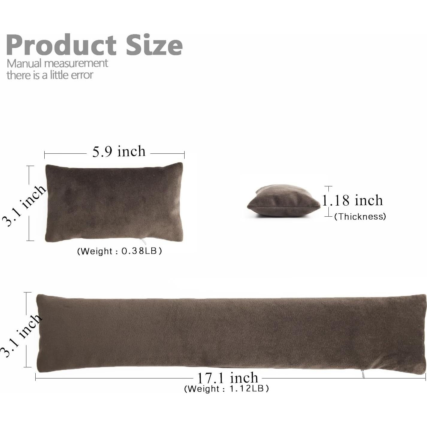 Juego de Reposamuñecas Ergonómico CandoCraft Marrón Oscuro