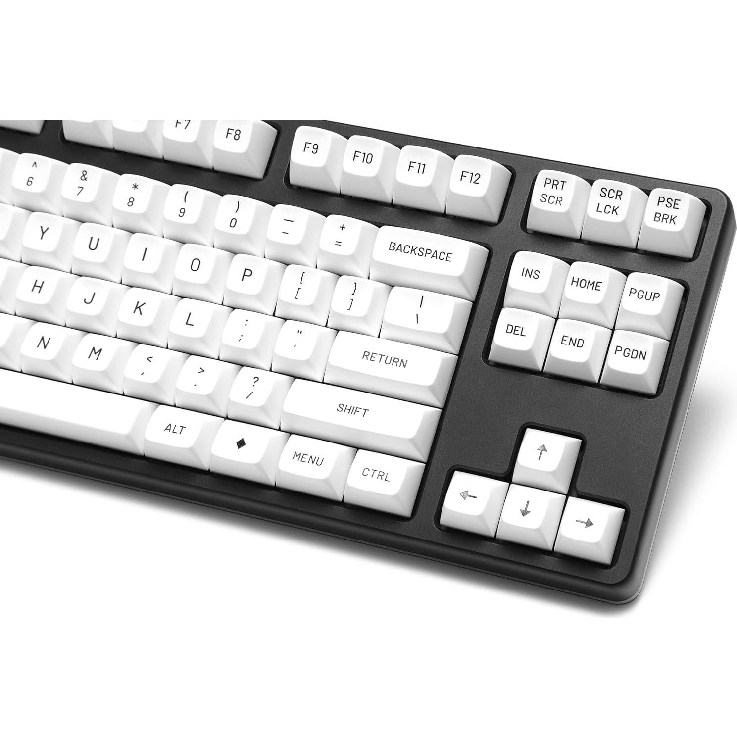 DROP MT3 Black-on-White Keycap Set, ABS Hi-Profile Keycaps, Doubleshot Legends, MX Style Covers Fullsize, Tenkeyless, Winkeyless, 60%, 65%, and 75% (Base Kit)