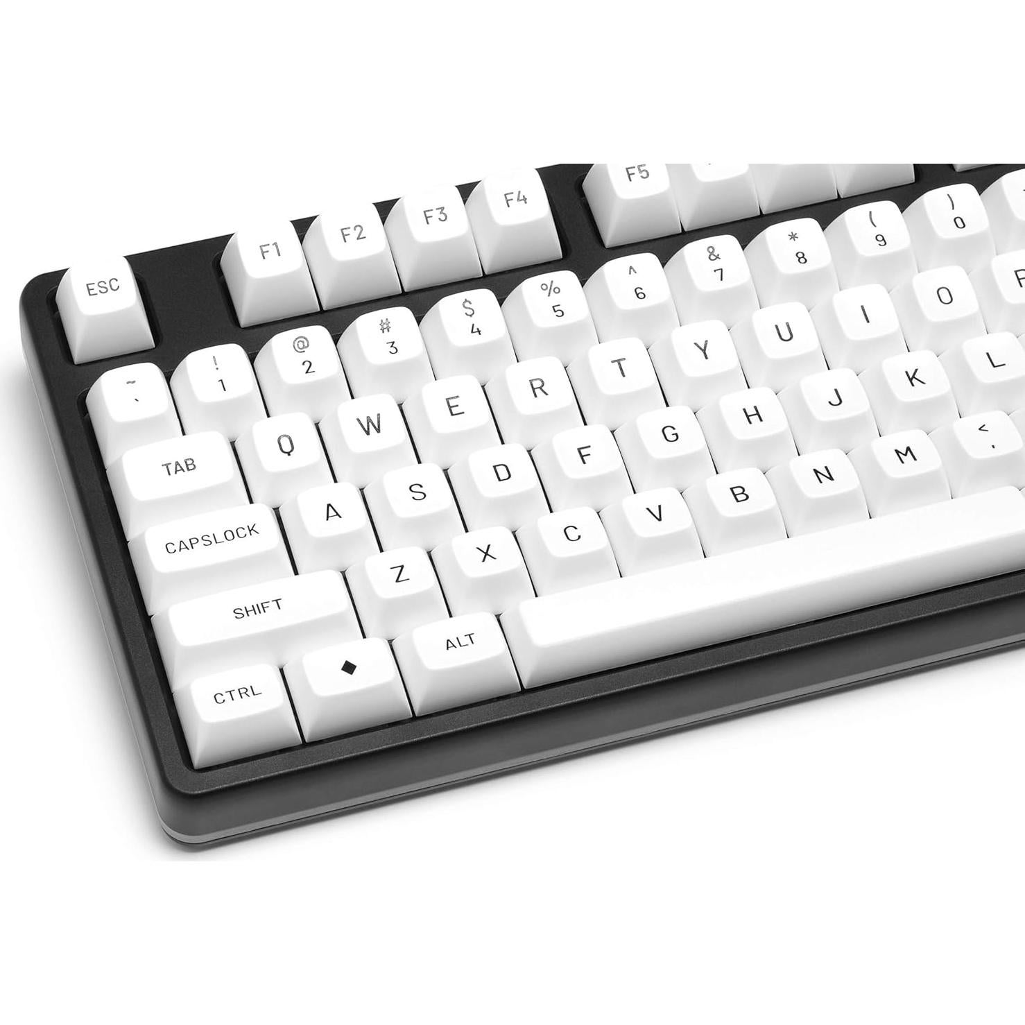 DROP MT3 Black-on-White Keycap Set, ABS Hi-Profile Keycaps, Doubleshot Legends, MX Style Covers Fullsize, Tenkeyless, Winkeyless, 60%, 65%, and 75% (Base Kit)