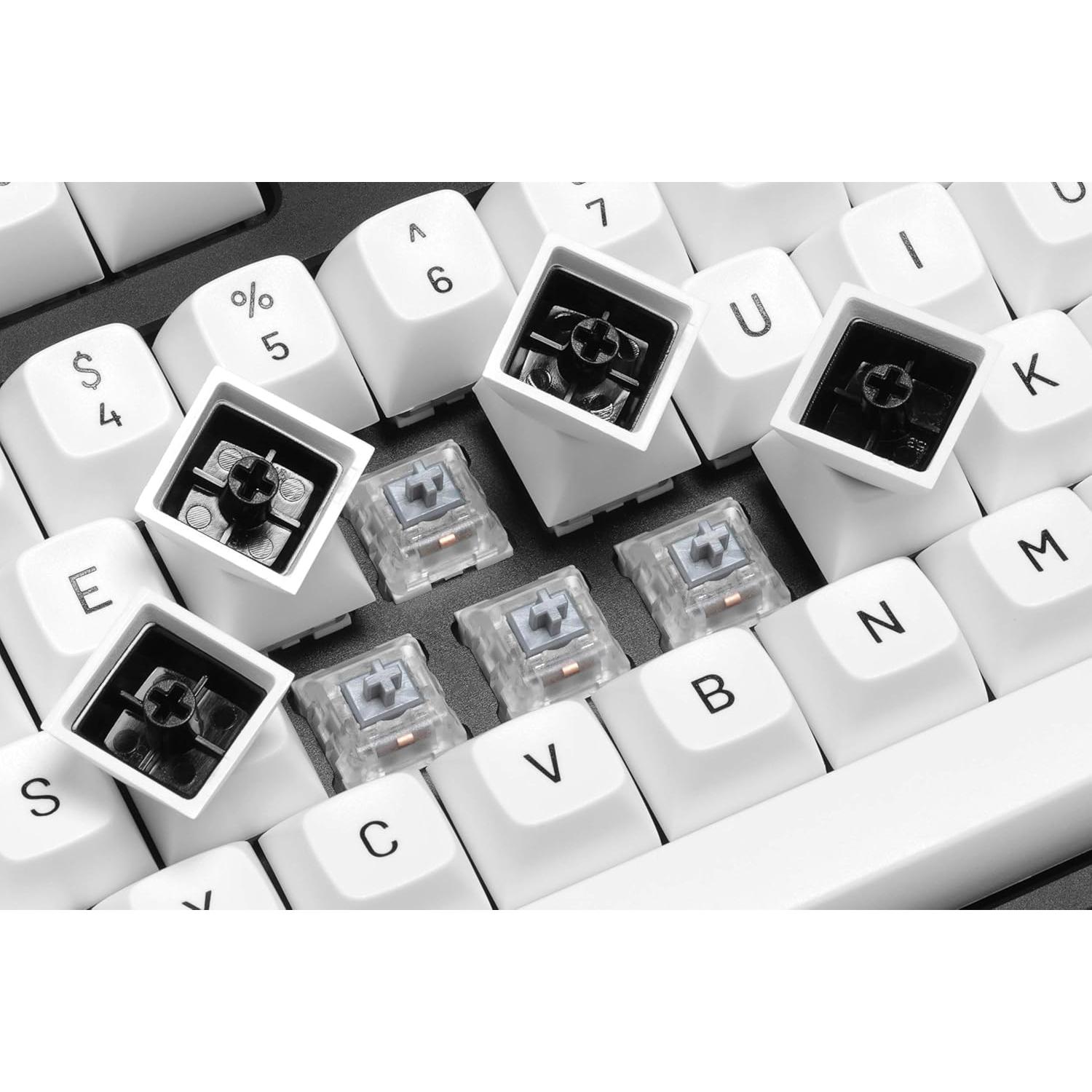 DROP MT3 Black-on-White Keycap Set, ABS Hi-Profile Keycaps, Doubleshot Legends, MX Style Covers Fullsize, Tenkeyless, Winkeyless, 60%, 65%, and 75% (Base Kit)