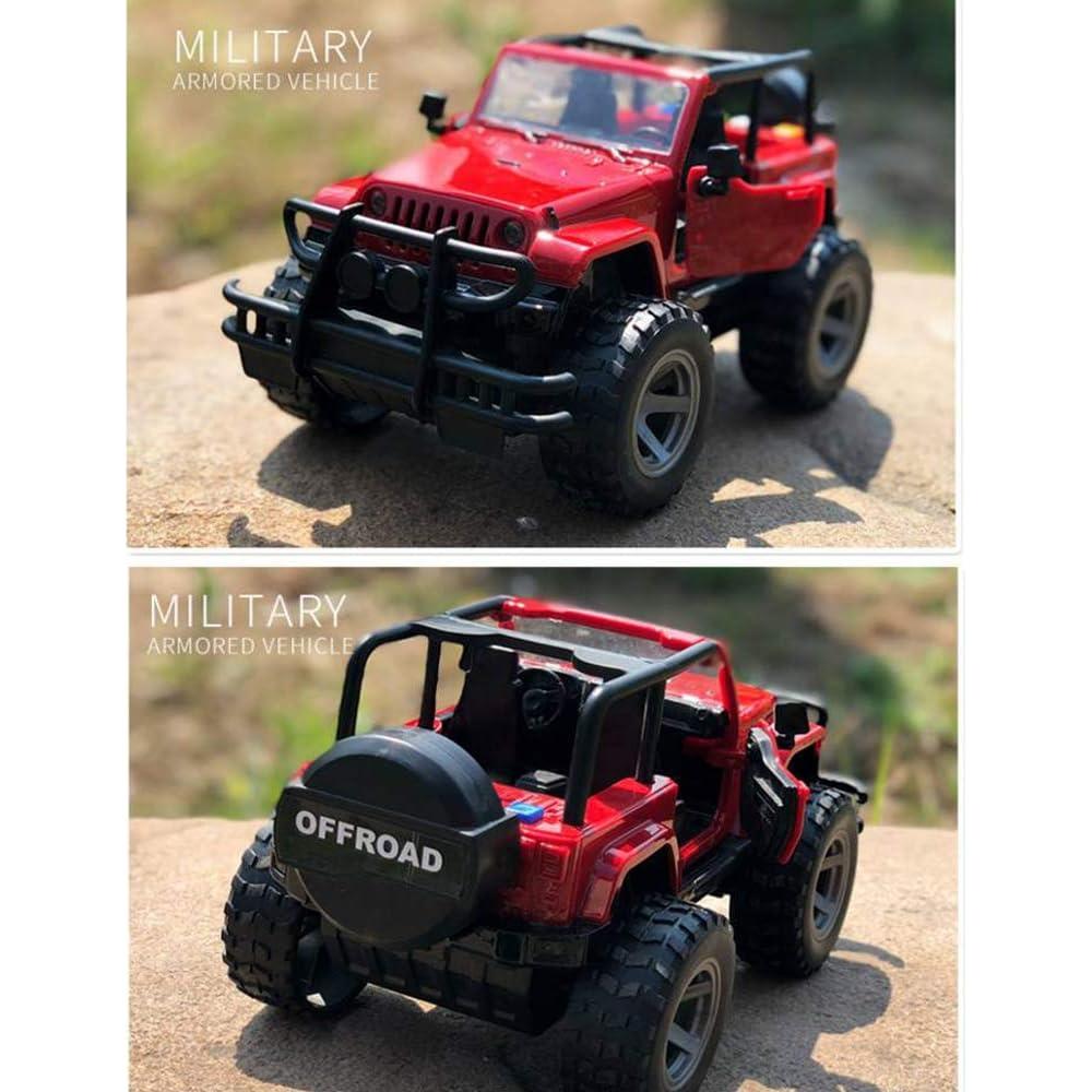 Coche Militar Todo Terreno a Fricción YesToys 22 cm con Luces y Sonidos