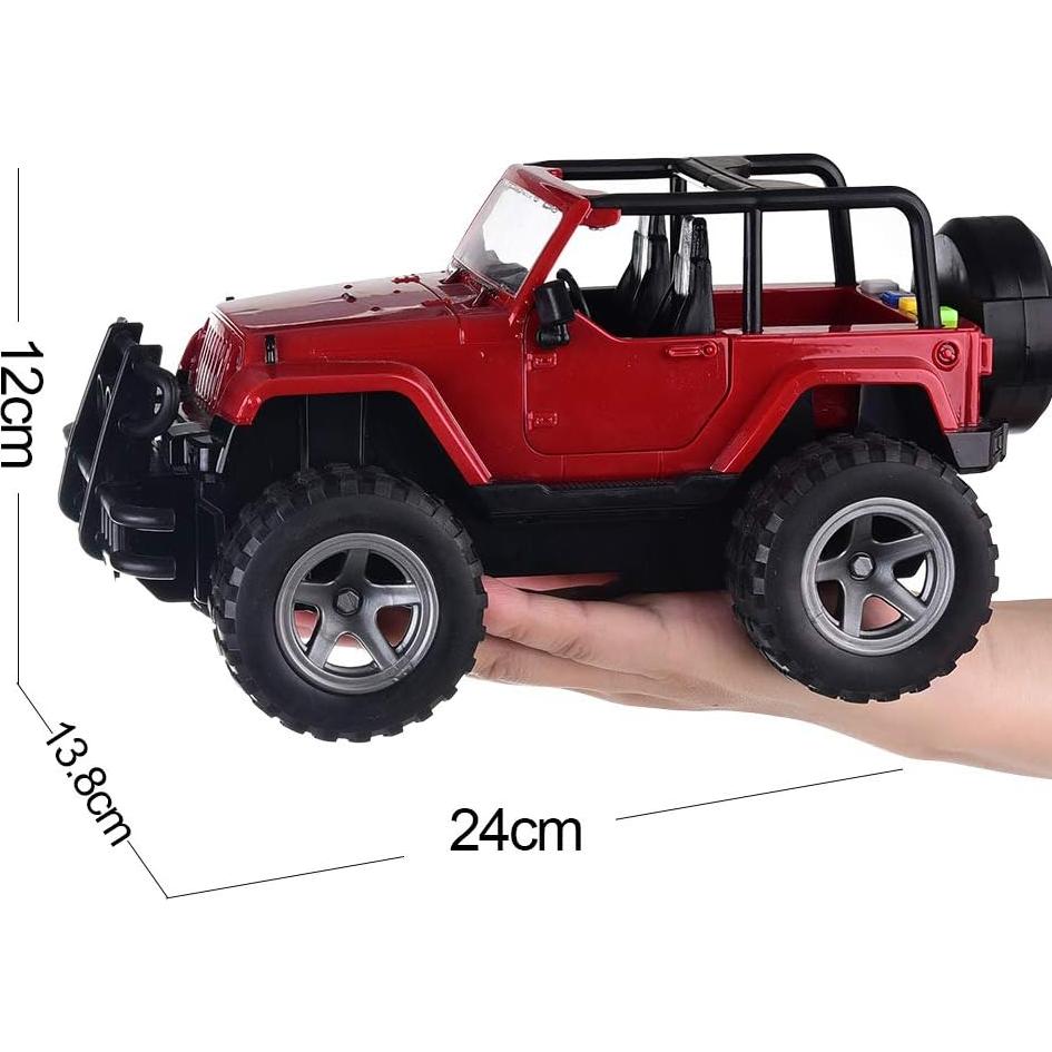 Coche Militar Todo Terreno a Fricción YesToys 22 cm con Luces y Sonidos