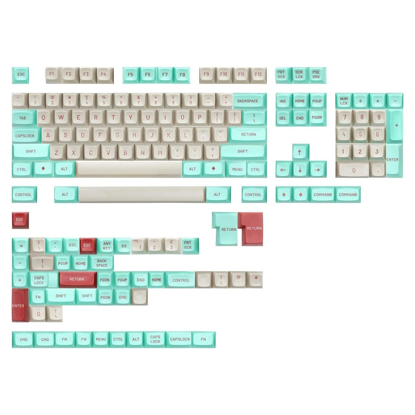 Juego de Teclas DROP MT3 Jukebox Hi-Profile ABS - Kit Base