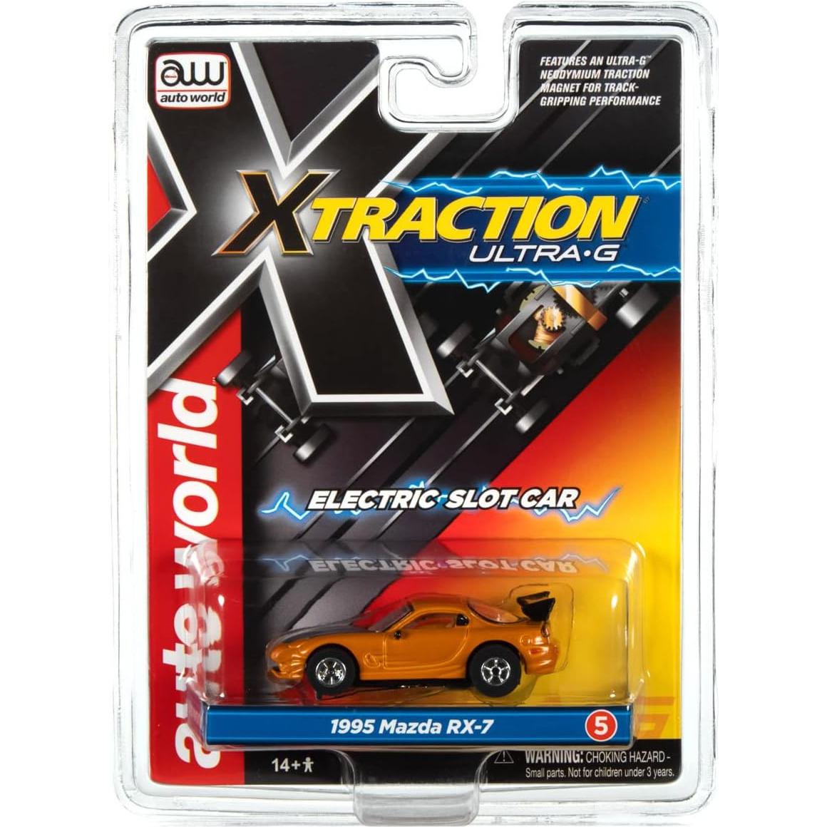 Auto World Xtraction 1995 Mazda RX-7 Naranja Escala HO