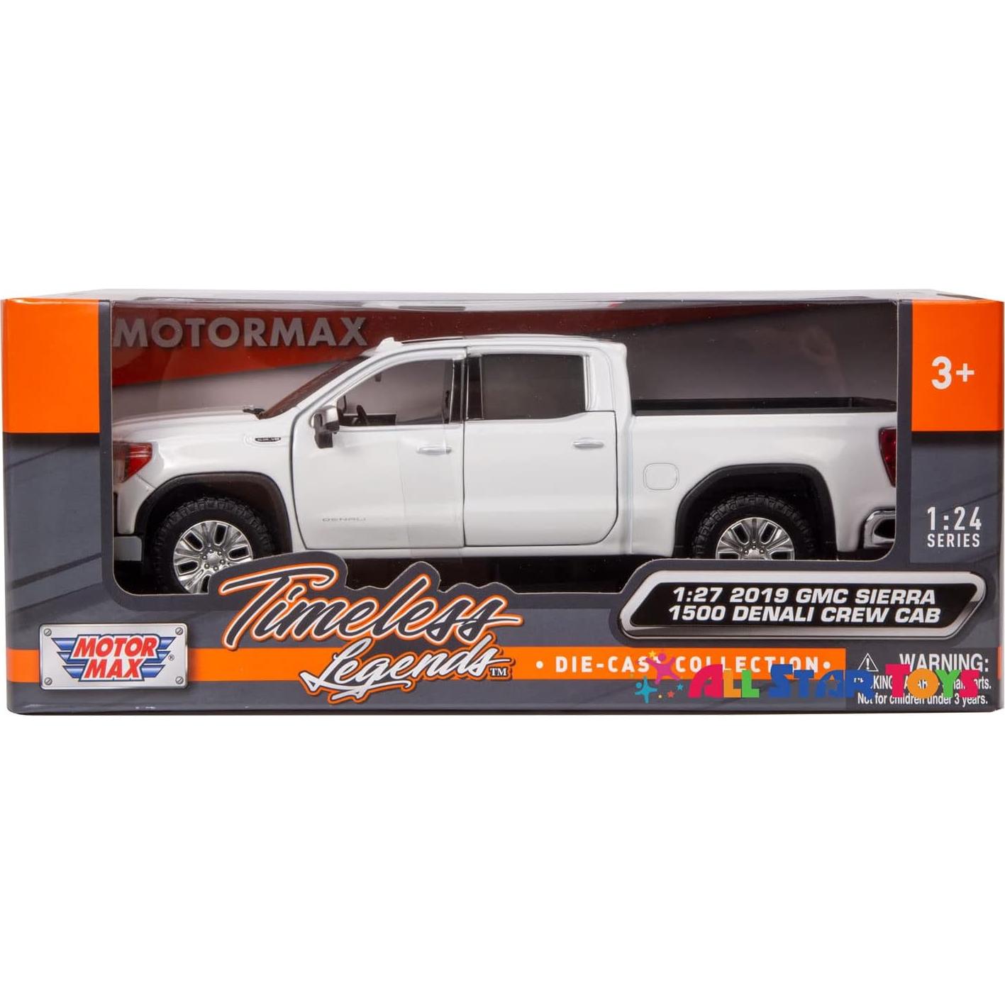Camioneta Diecast 2019 GMC Sierra 1500 Denali 1/27 Motor Max