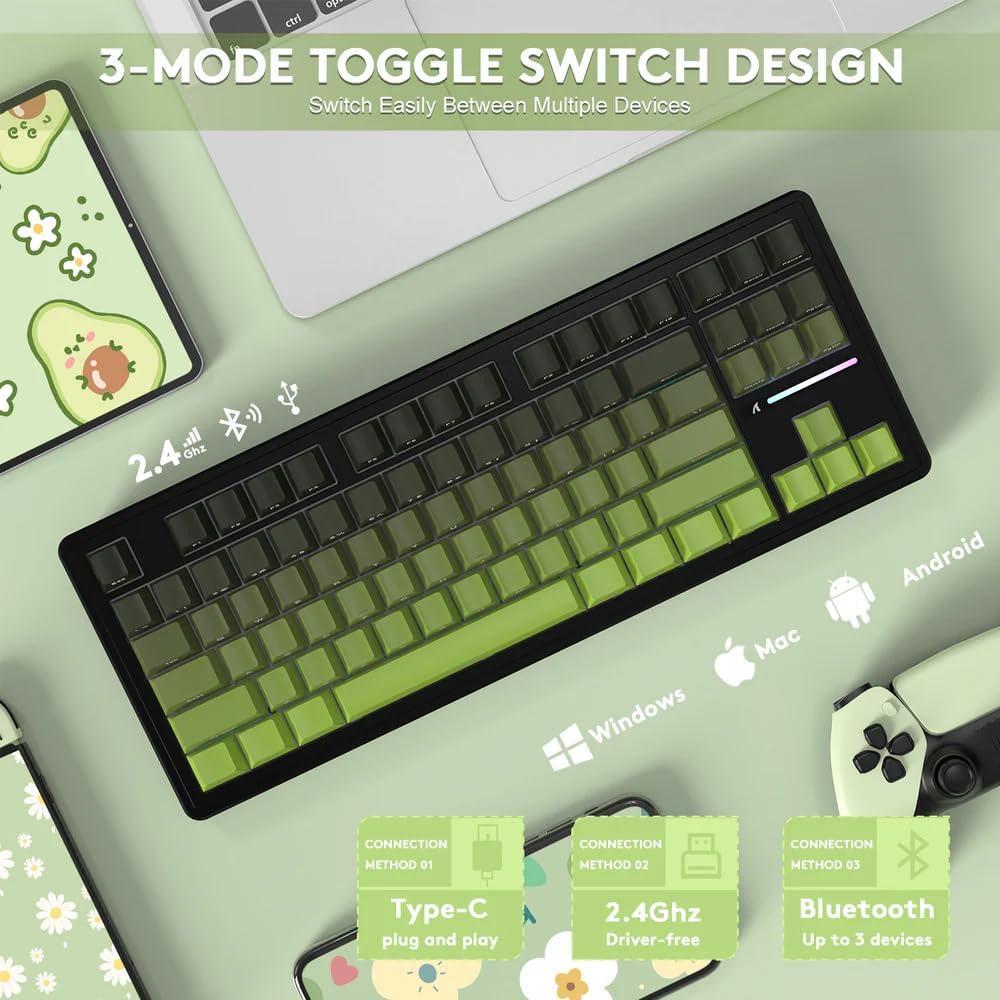 Teclado Mecánico Gaming Inalámbrico ATTACK SHARK M87 Pro RGB