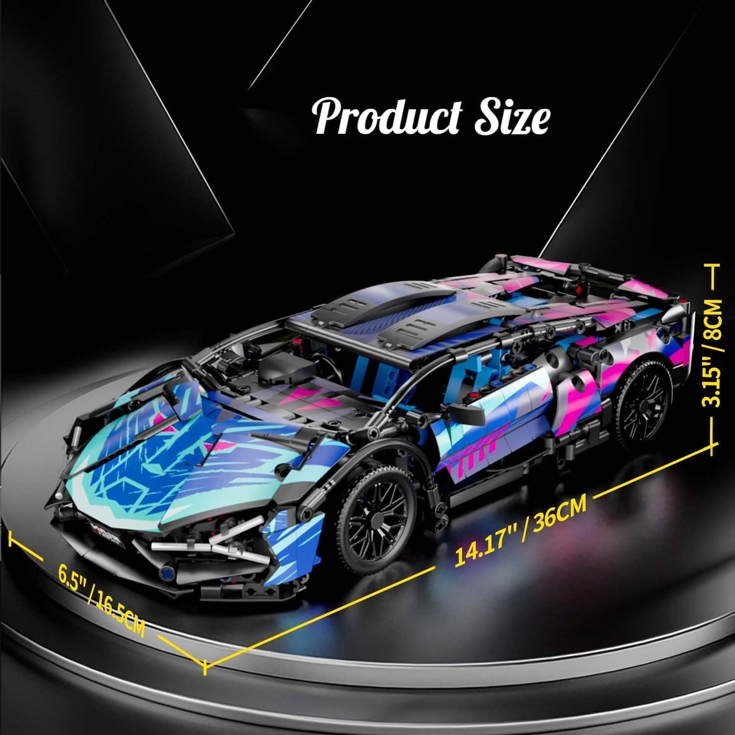 Conjunto de Bloques de Construcción Chodia Supercarro 1:14